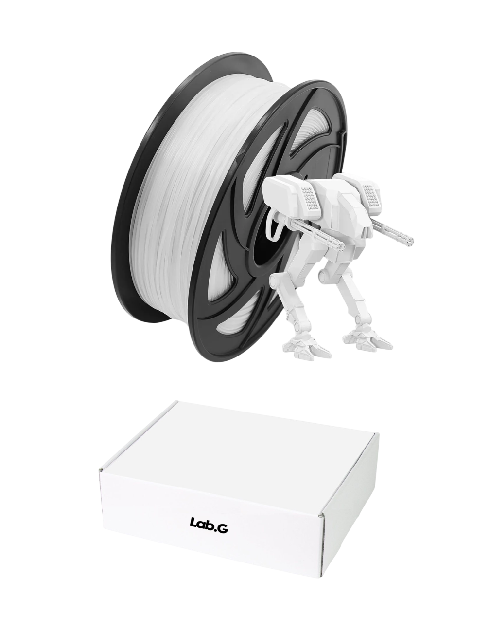 Foto 1 | Filamento De Impresora Material De Impresión 3d 1 Kg 1,75 Mm Blanco
