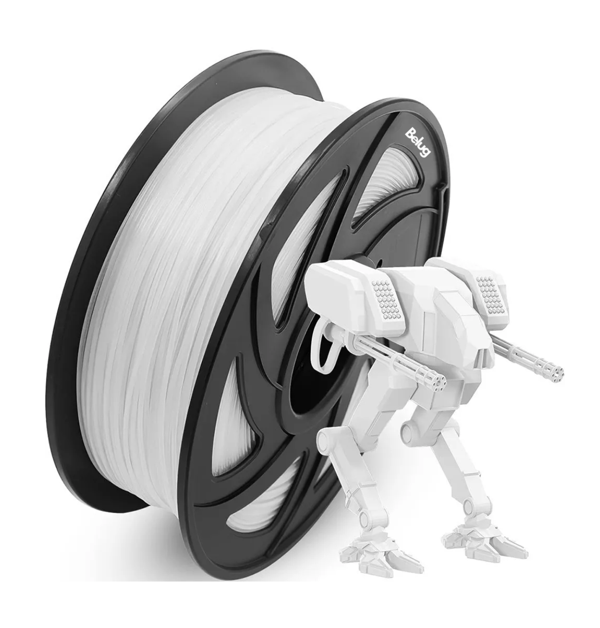 Foto 1 | Filamento De Impresora Belug Material De Impresión 3d 1 Kg 1,75 Mm Blanco