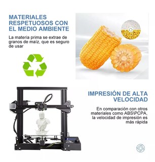 Foto 4 | Filamento De Impresora Belug Material De Impresión 3d 1 Kg 1,75 Mm Blanco