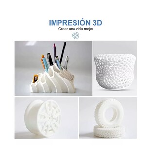 Foto 5 | Filamento De Impresora Belug Material De Impresión 3d 1 Kg 1,75 Mm Blanco