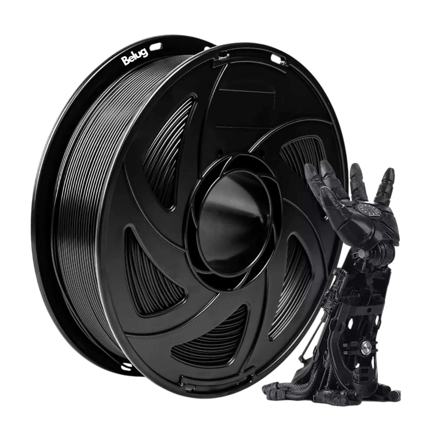 Filamento Pla De 1,75 Mm, Precisión Dimensional De +/- 0,02, Belug Negro