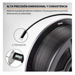 Foto 2 | Filamento Pla De 1,75 Mm, Precisión Dimensional De +/- 0,02, Belug Negro
