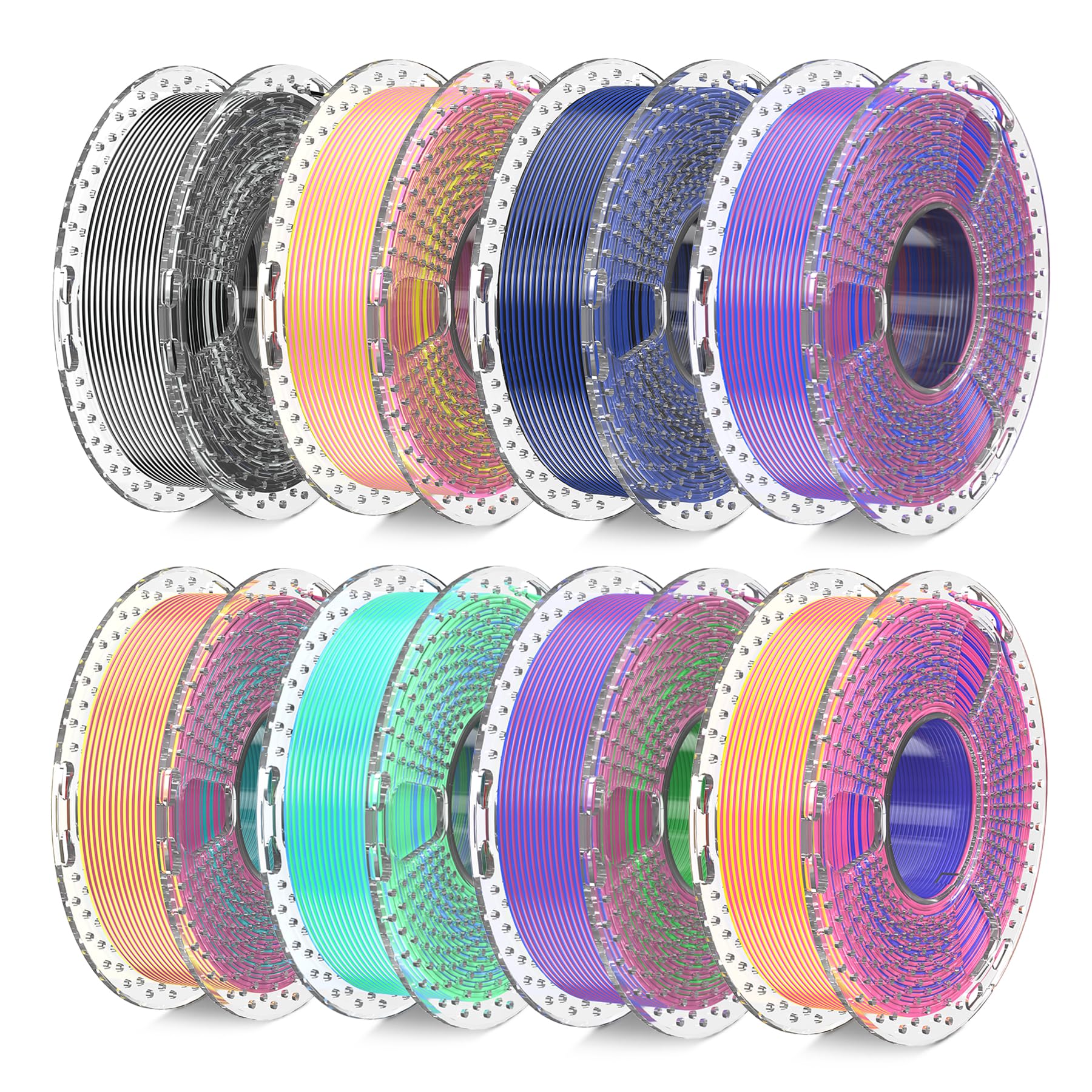 Foto 2 pulgar | Paquete De Filamentos Para Impresora 3d Sunlu De Seda De Dos Y Tres Colores - Venta Internacional.