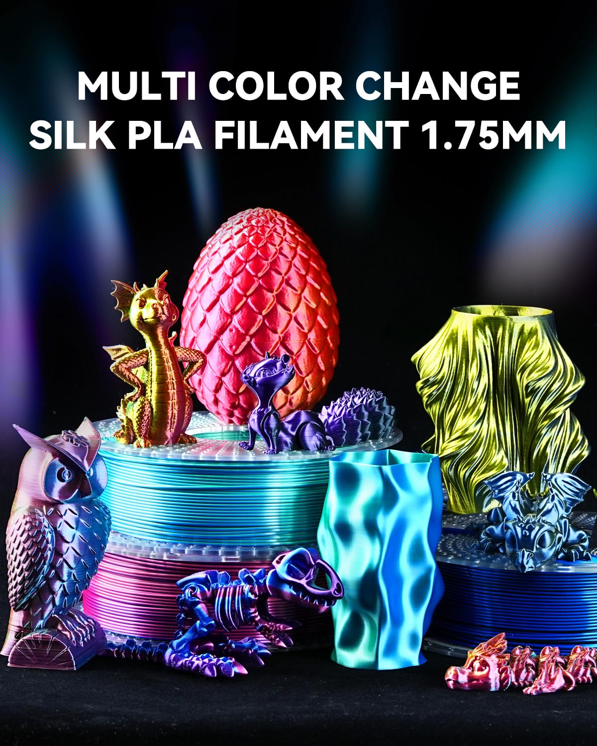 Foto 7 pulgar | Paquete De Filamentos Para Impresora 3d Sunlu De Seda De Dos Y Tres Colores - Venta Internacional.