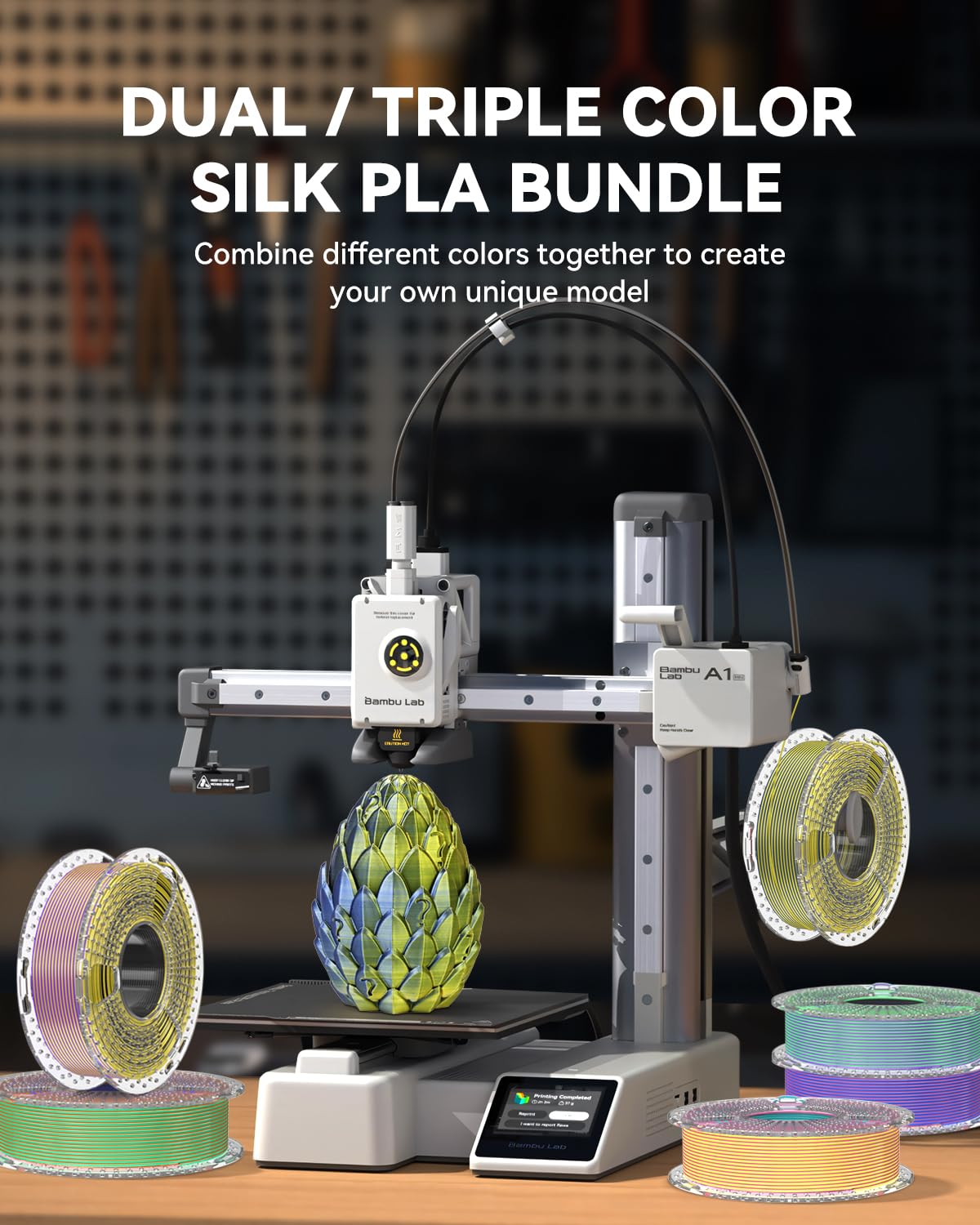 Foto 7 | Paquete De Filamentos Para Impresora 3d Sunlu De Seda De Dos Y Tres Colores - Venta Internacional.