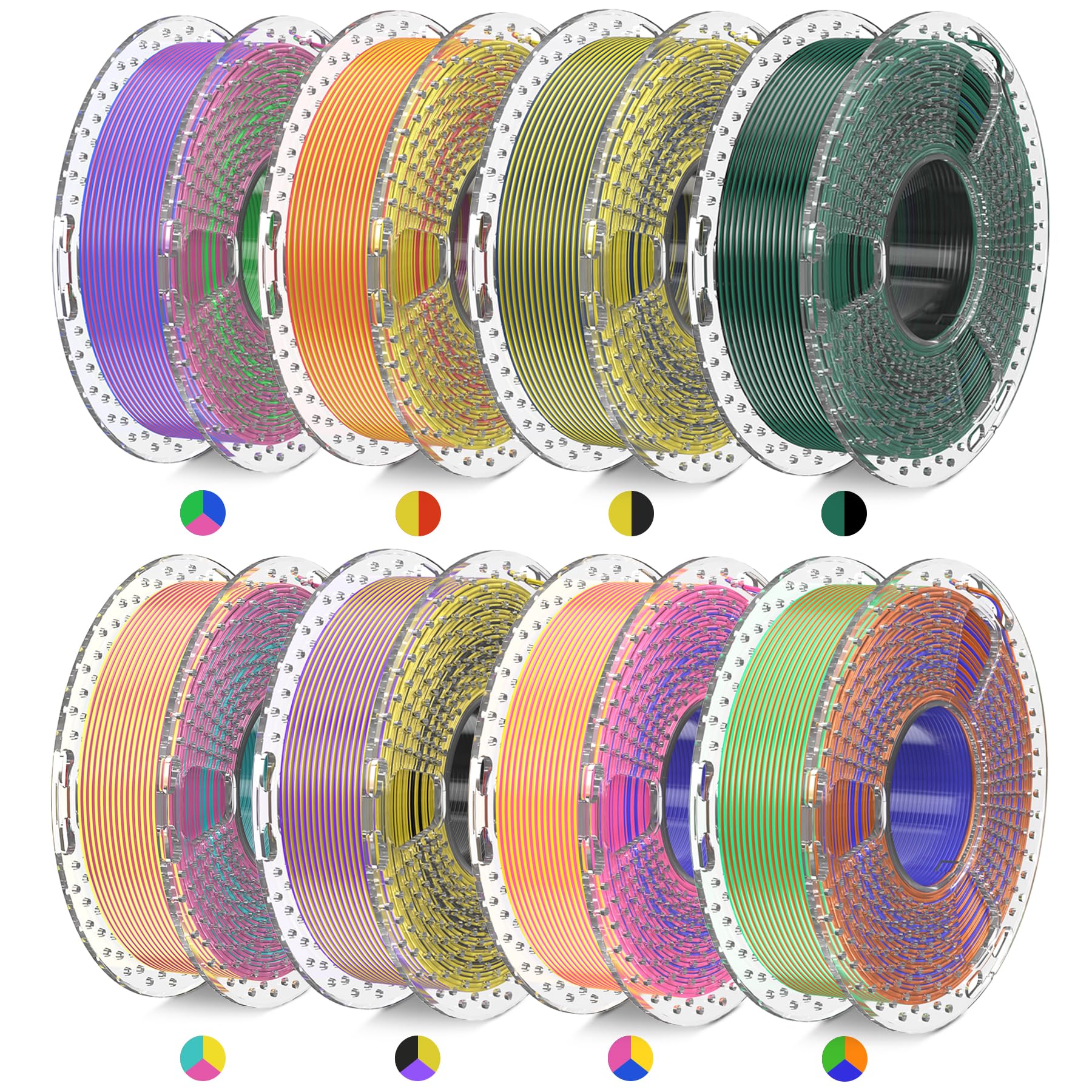 Foto 1 | Minipaquete De Filamento De Seda Sunlu Para Impresora 3d, 2 Kg En Total - Venta Internacional.