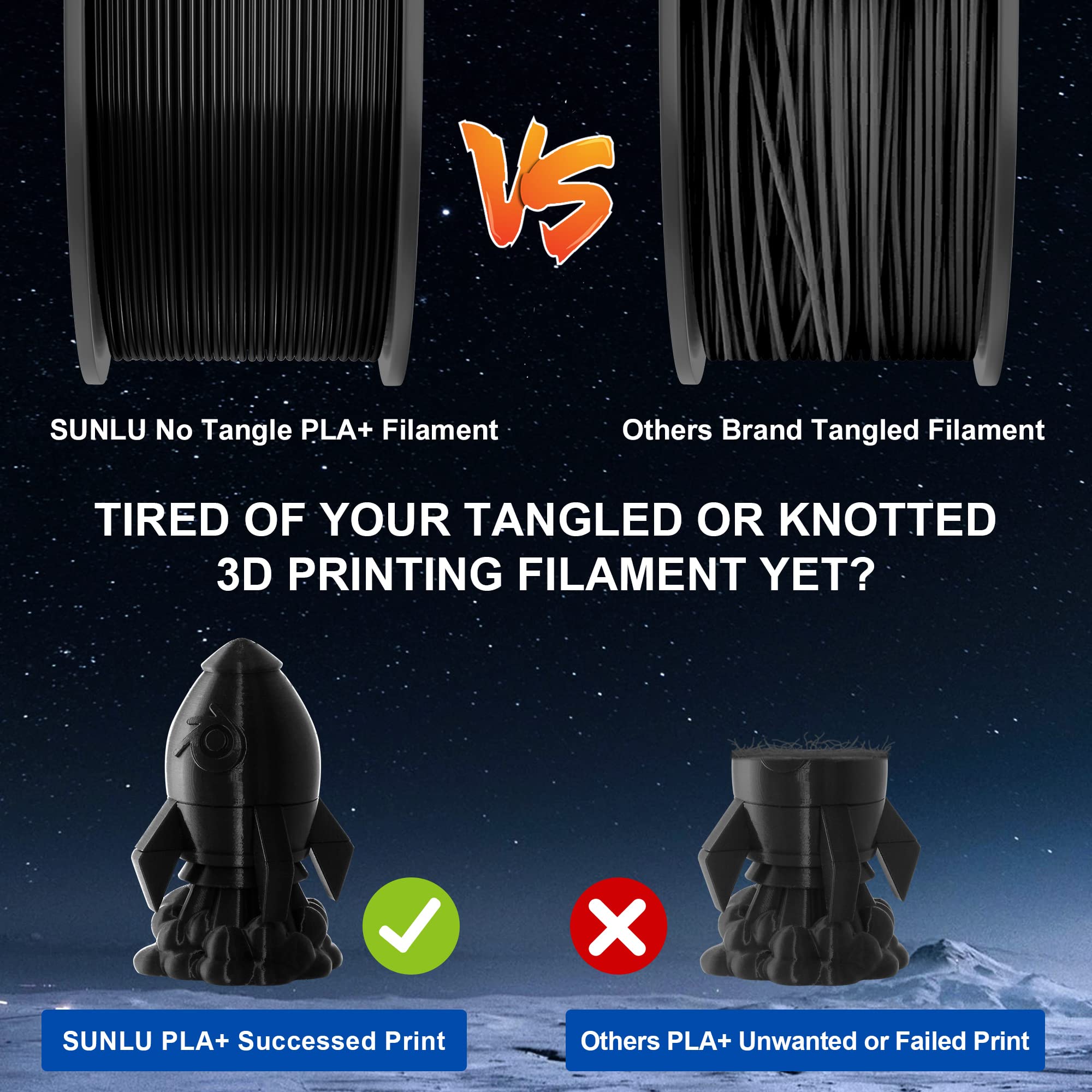 Foto 6 pulgar | Filamento Para Impresora 3d Sunlu Pla De 1,75 Mm, Paquete De 250 G (8 Rollos) - Venta Internacional.