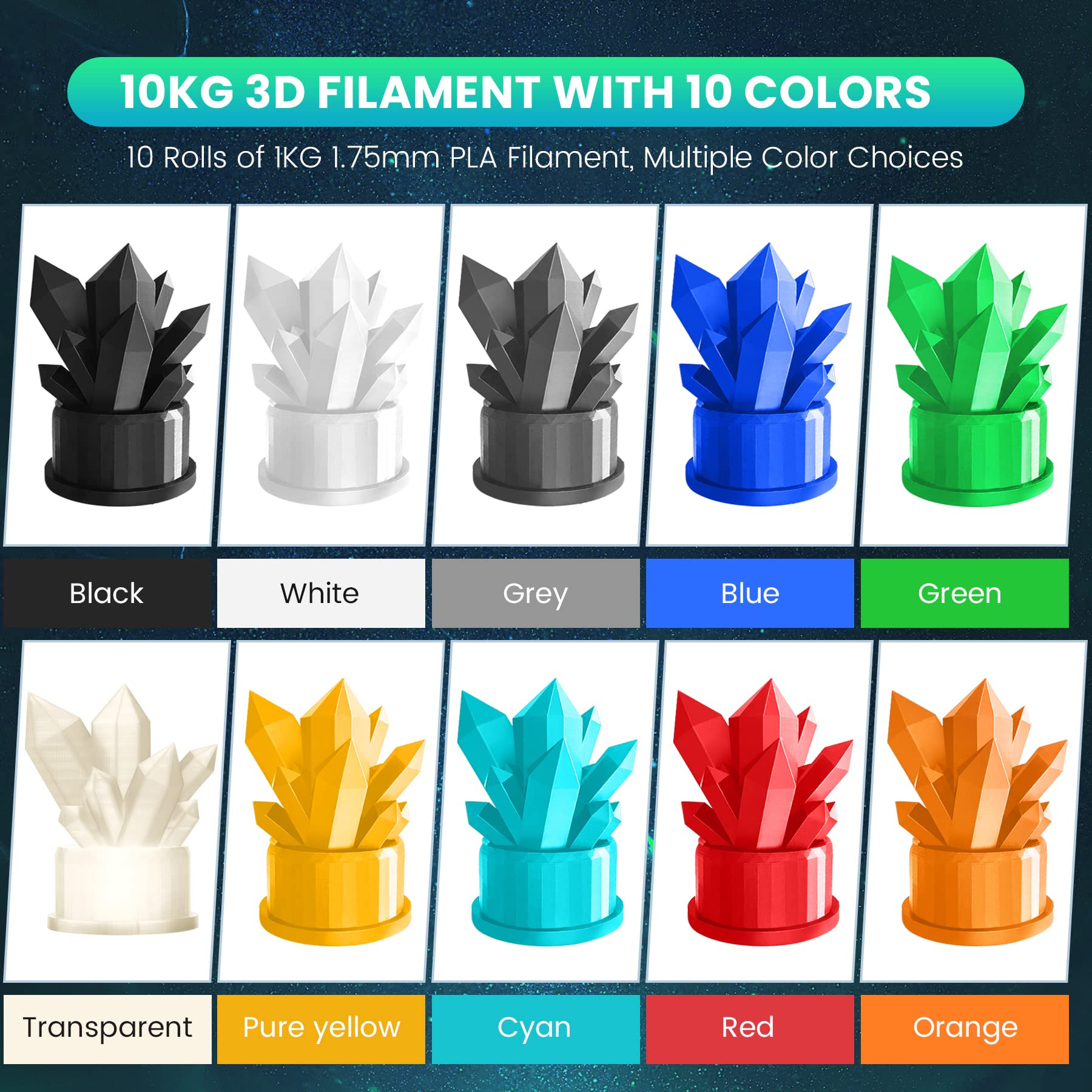 Foto 6 pulgar | Paquete De Filamento Para Impresora 3d Sunlu Pla De 1,75 Mm Y 10 Kg - Venta Internacional.