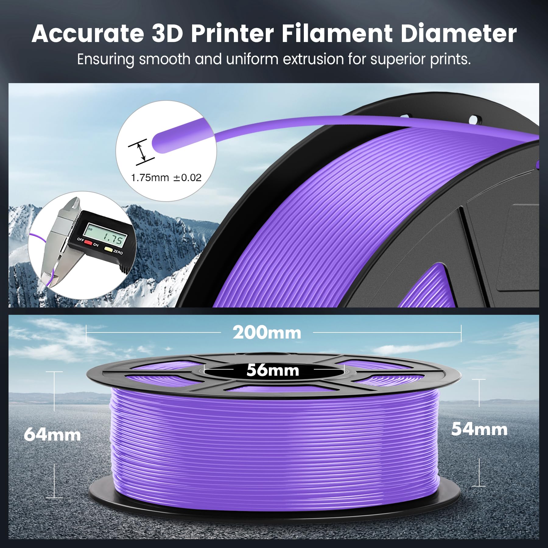 Foto 6 pulgar | Filamento Para Impresora 3d Sunlu Pla De 1,75 Mm, Bobina De 1 Kg, Color Morado - Venta Internacional.