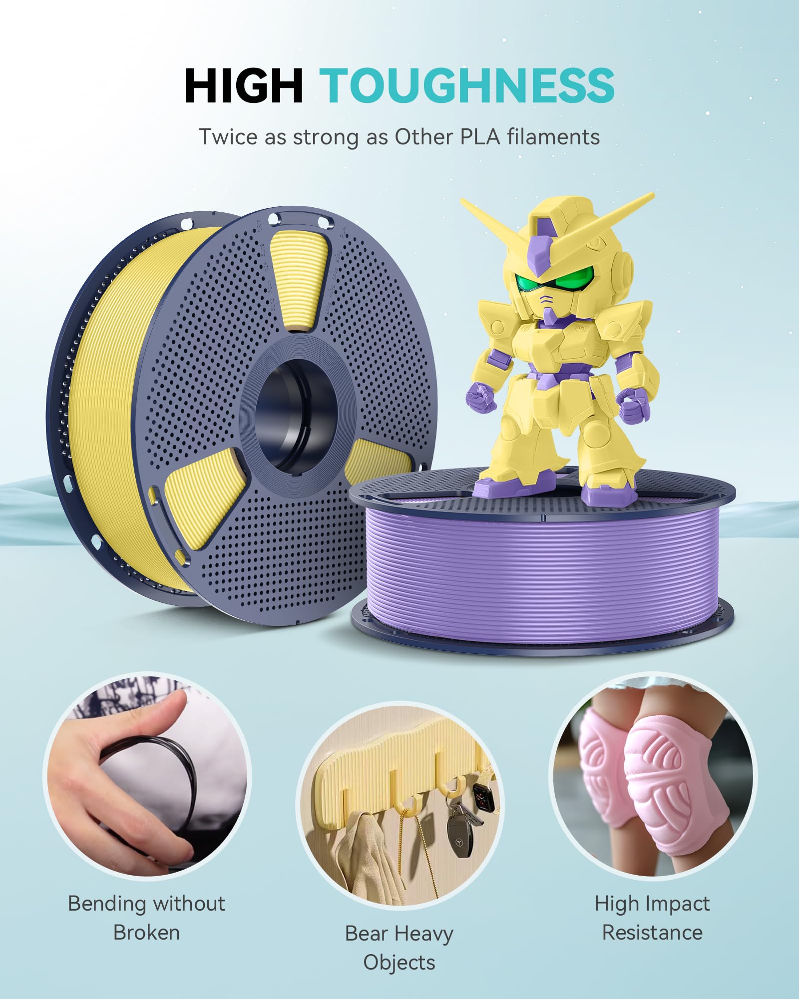 Foto 3 | Paquete De Filamentos Para Impresora 3d Sunlu Pla Meta 1,75 Mm 2 Kg - Venta Internacional.