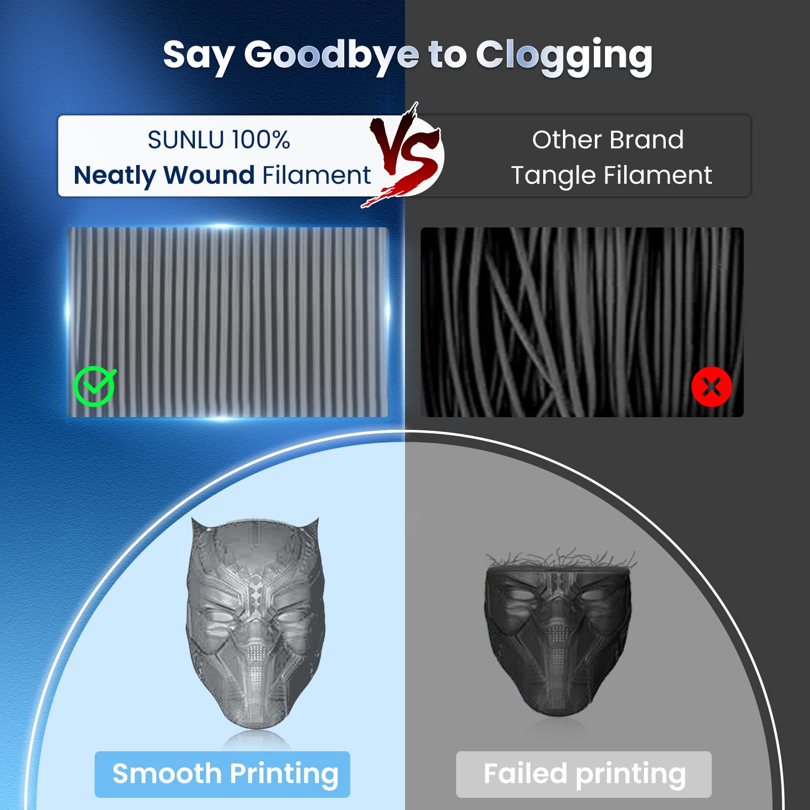 Foto 4 | Filamento Para Impresora 3d Sunlu Pla Plus De 1,75 Mm, Bobina De 1 Kg, Color Gris - Venta Internacional.