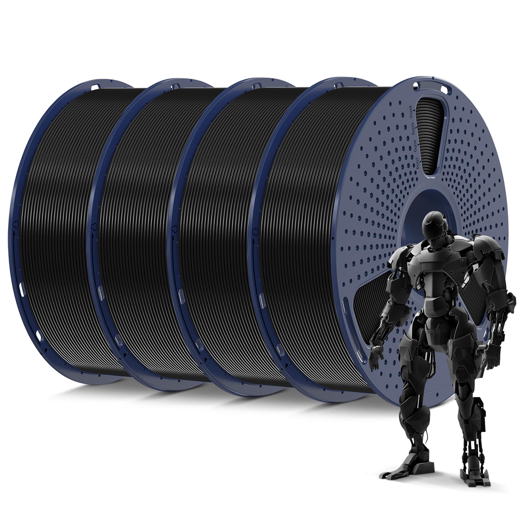 Filamento Para Impresora 3d Sunlu Pla De 1,75 Mm ± 0,02 Mm, 4 Kg, Paquete De 4 - Venta Internacional.