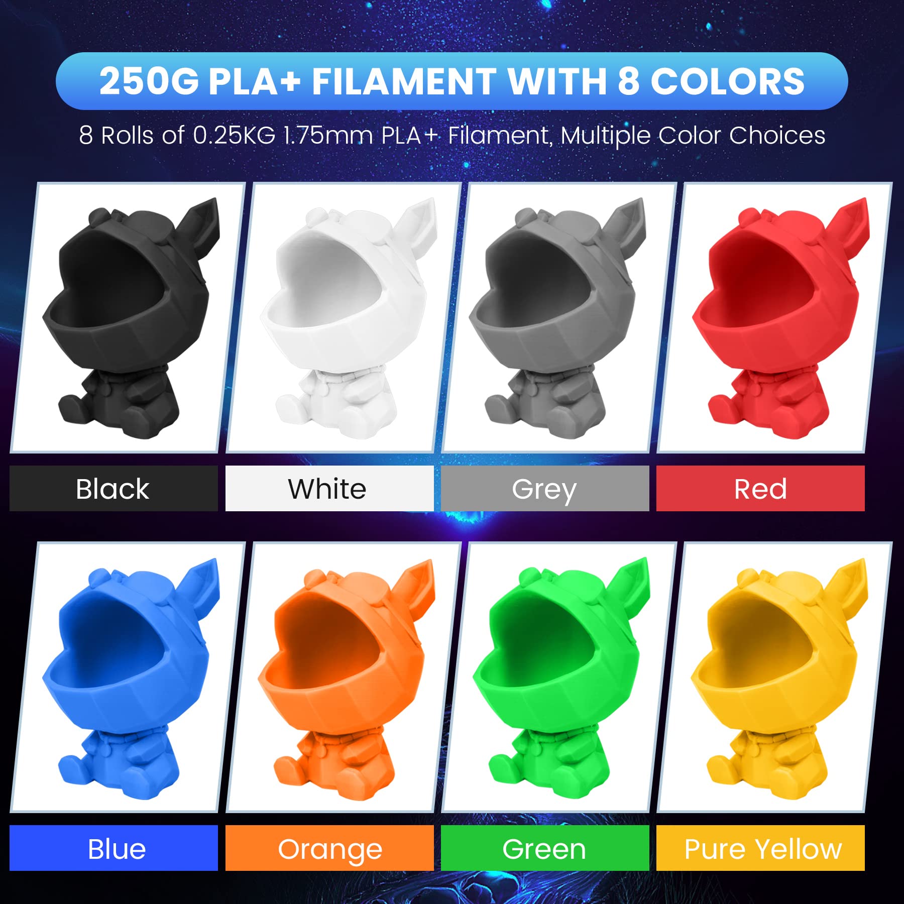Foto 3 pulgar | Paquete De Filamentos Para Impresora 3d Sunlu Pla+ De 1,75 Mm, 2 Kg (8 X 250 G) - Venta Internacional.