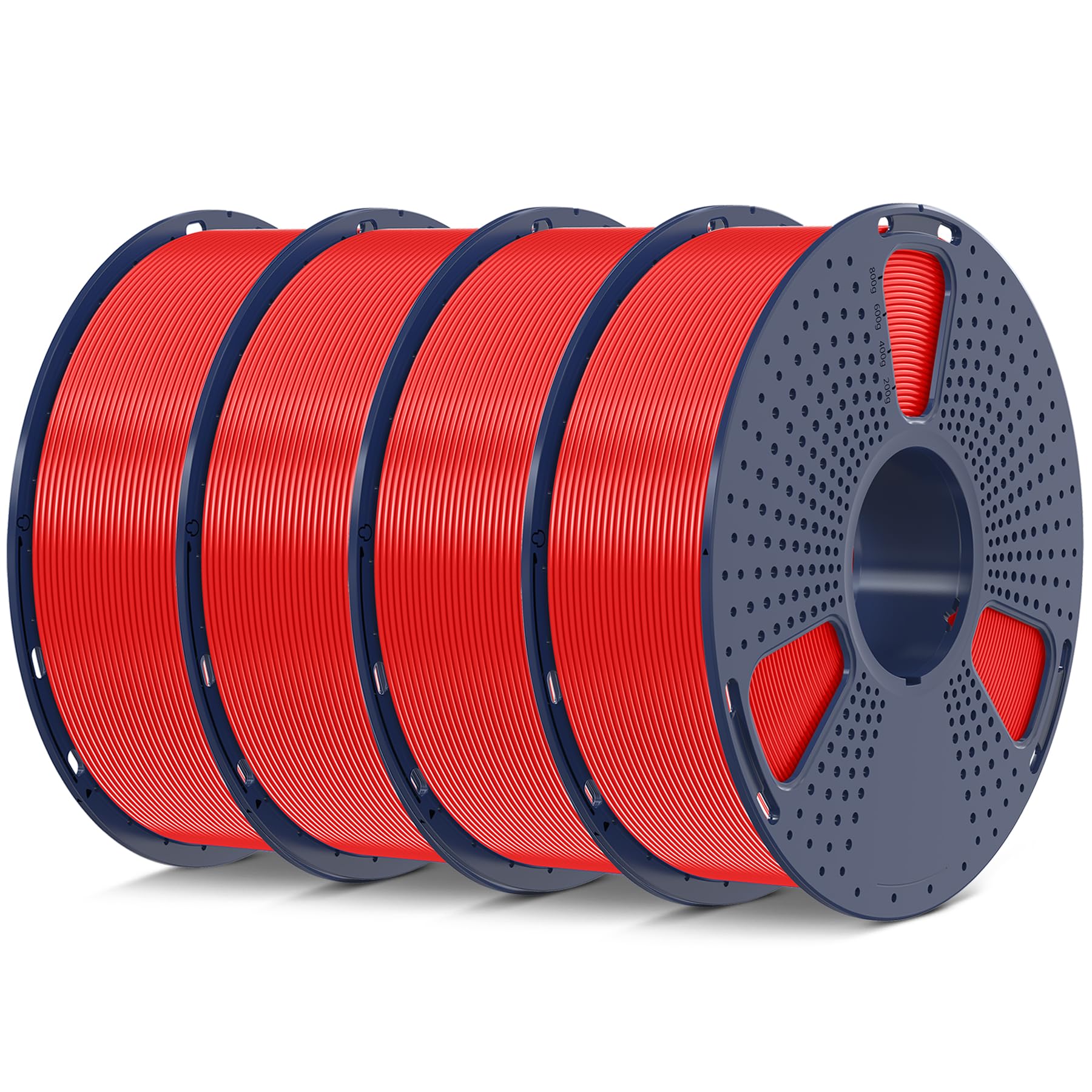 Filamento Para Impresora 3d Sunlu Pla De 1,75 Mm ± 0,02 Mm, 4 Kg, Rojo - Venta Internacional.