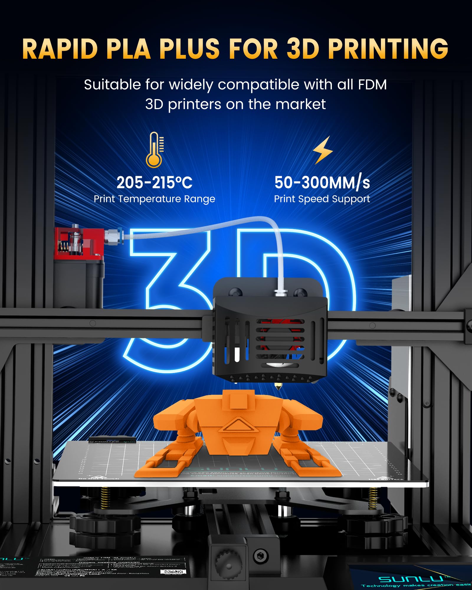 Foto 5 pulgar | Filamento Para Impresora 3d Sunlu Pla+2.0 De 1,75 Mm, Paquete De 8 Unidades, 2 Kg - Venta Internacional.