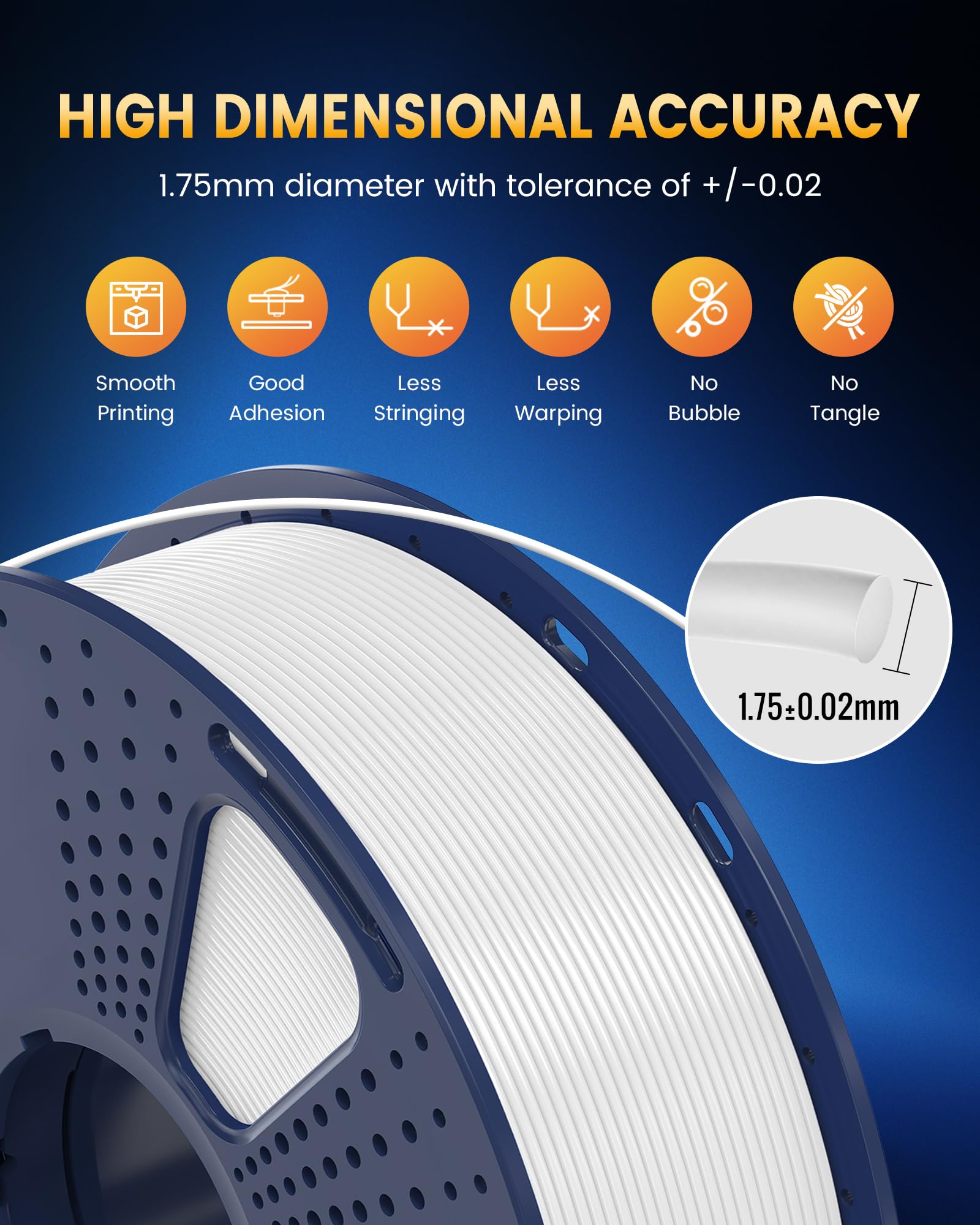 Foto 6 pulgar | Filamento Para Impresora 3d Sunlu Pla+2.0 De 1,75 Mm, Paquete De 8 Unidades, 2 Kg - Venta Internacional.