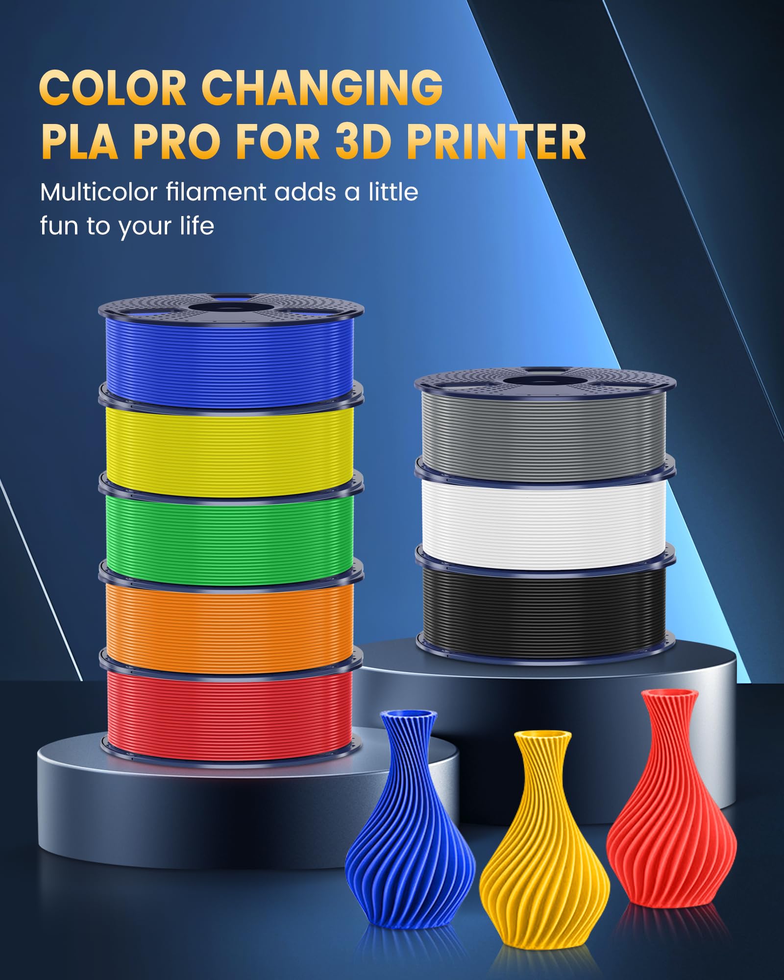 Foto 7 pulgar | Filamento Para Impresora 3d Sunlu Pla+2.0 De 1,75 Mm, Paquete De 8 Unidades, 2 Kg - Venta Internacional.