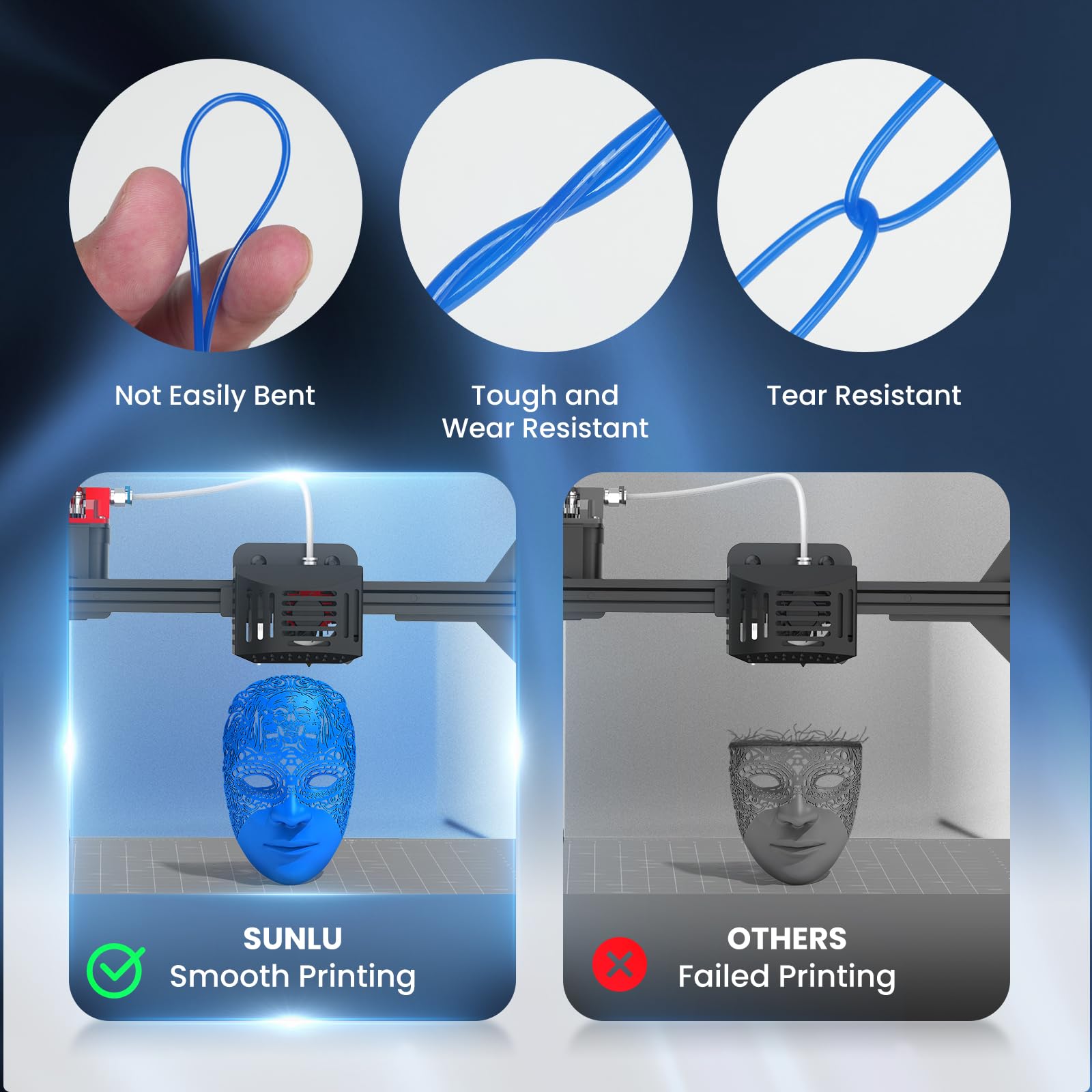 Foto 4 pulgar | Filamento Para Impresora 3d Sunlu Tpu De 1,75 Mm, 1 Kg, Flexible, 95 A - Venta Internacional.