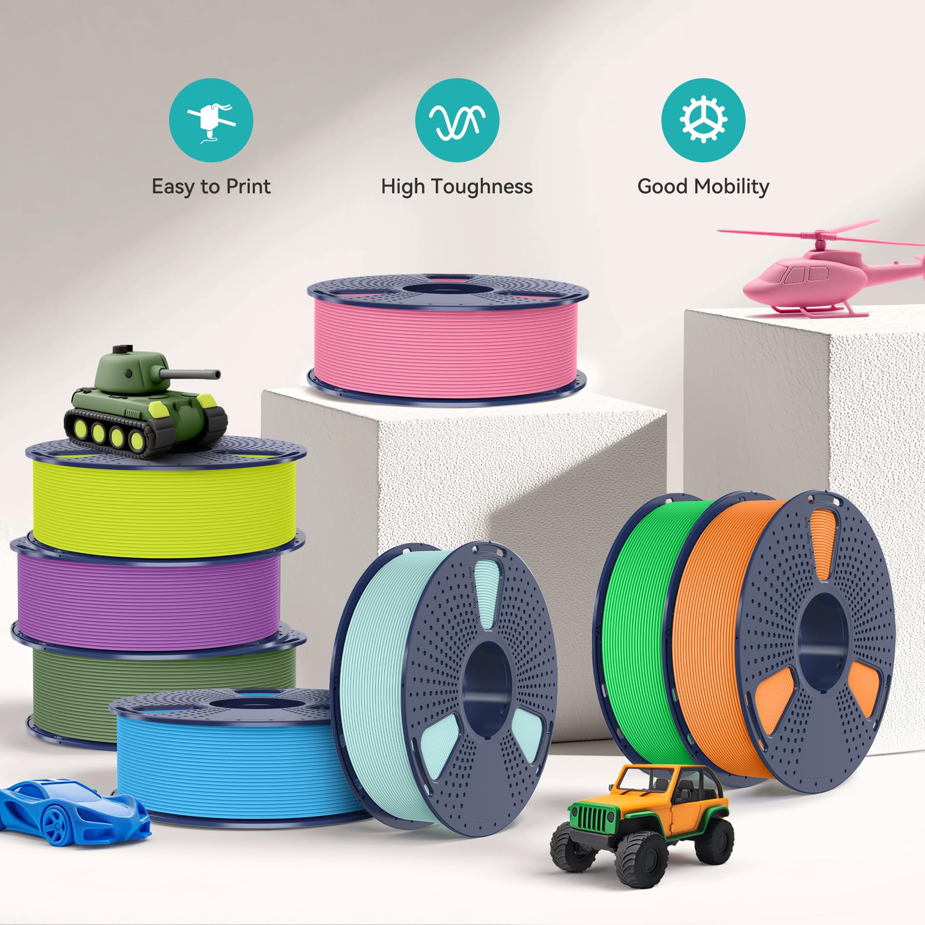 Foto 4 | Filamento Para Impresora 3d Sunlu Pla Mate, Bobina De 1,75 Mm Y 1 Kg - Venta Internacional.