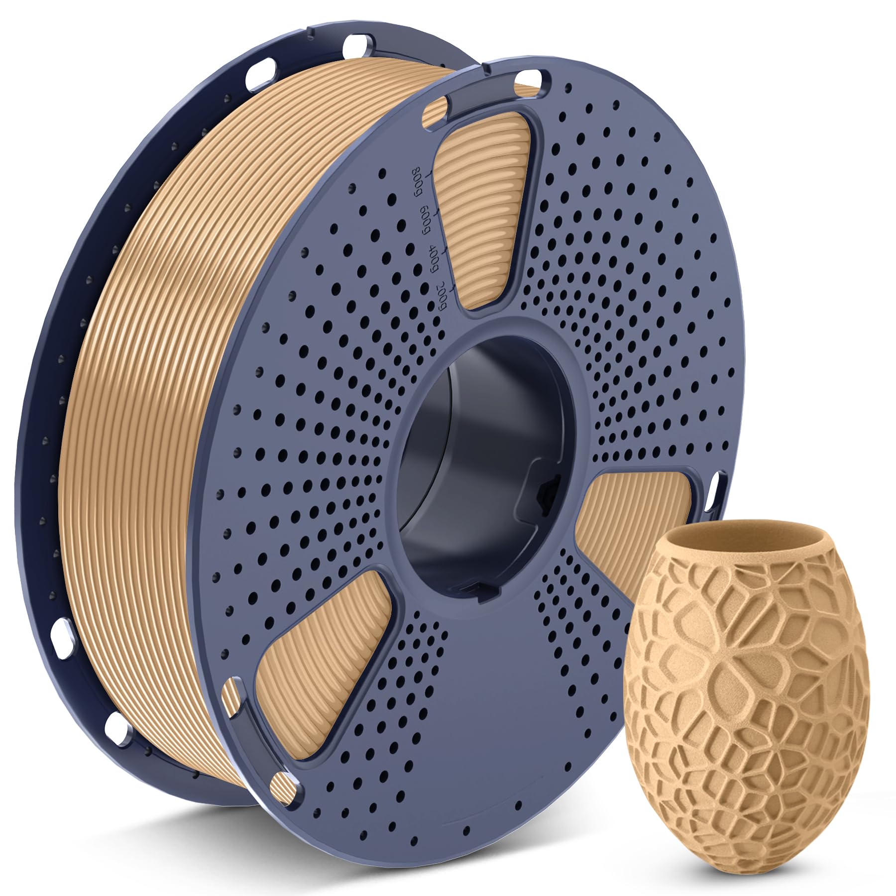 Foto 1 | Filamento Para Impresora 3d Sunlu Pla De 1,75 Mm, Bobina De 1 Kg, Color Madera - Venta Internacional.