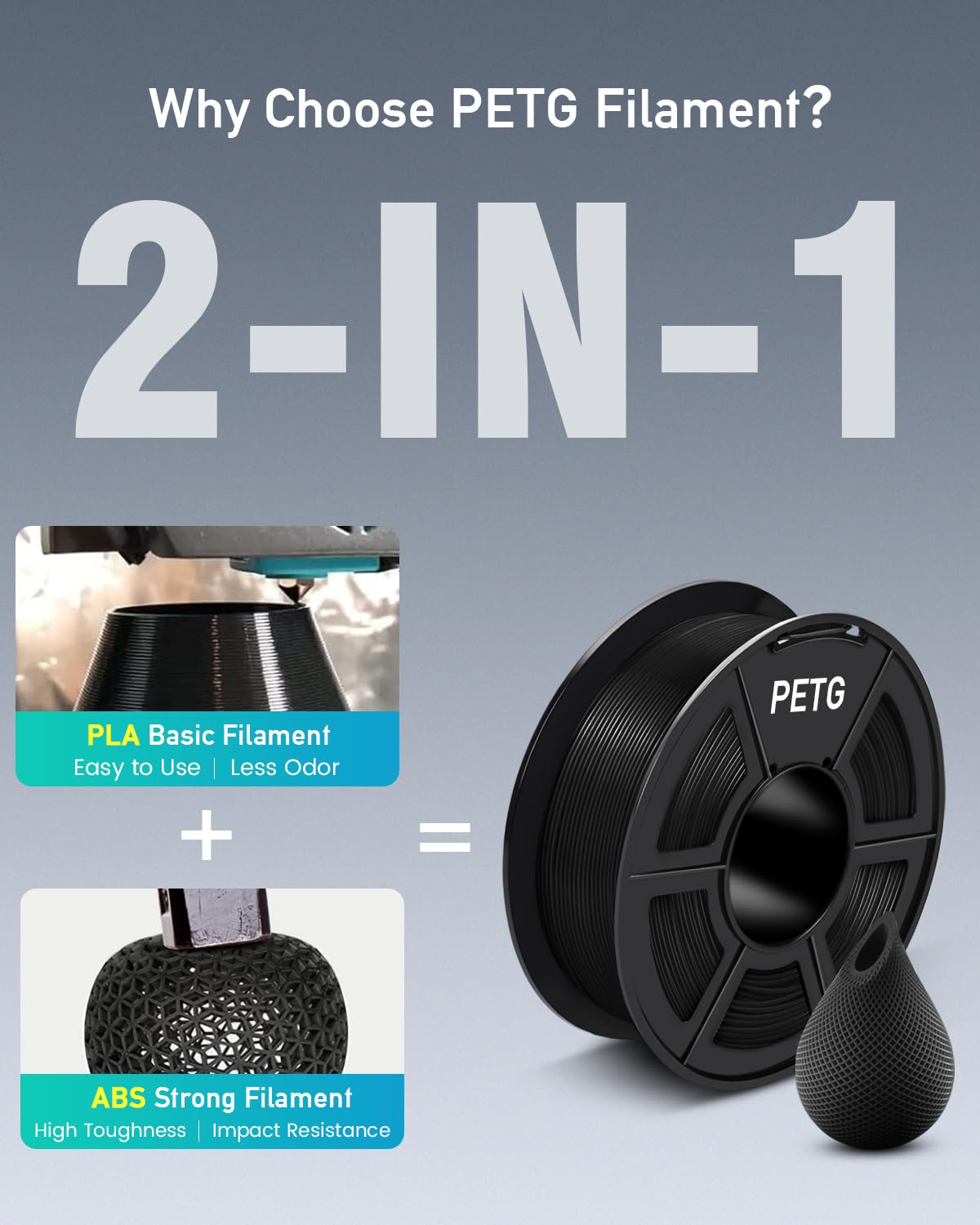 Foto 2 | Filamento Para Impresora 3d Sunlu Petg De 1,75 Mm, Paquete De 4 Kg - Venta Internacional.