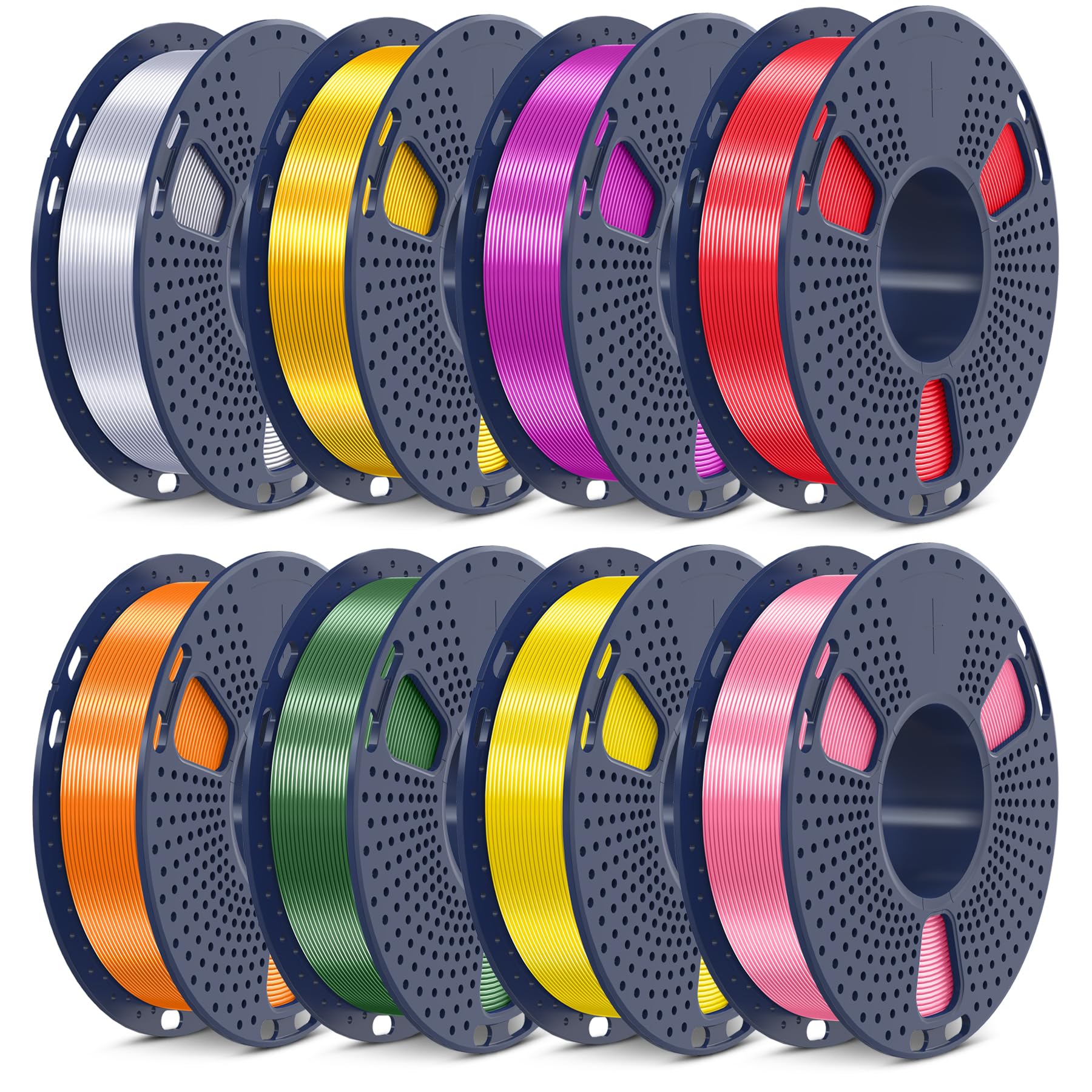 Foto 2 pulgar | Filamento Para Impresora 3d Sunlu Pla Silk, 1,75 Mm, 250 G X 8 Rollos - Venta Internacional.