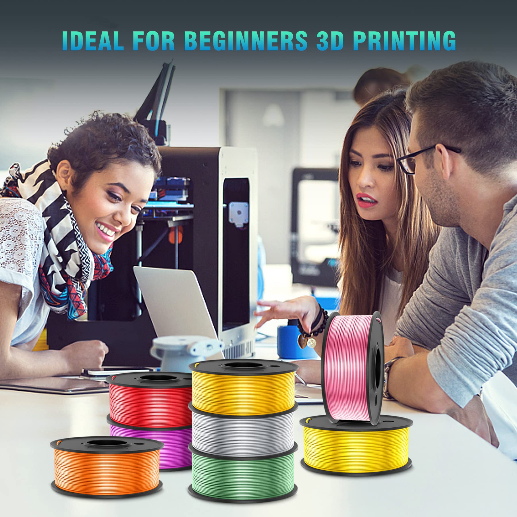 Foto 8 pulgar | Filamento Para Impresora 3d Sunlu Pla Silk, 1,75 Mm, 250 G X 8 Rollos - Venta Internacional.