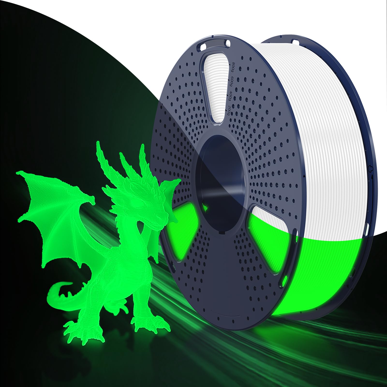 Filamento Para Impresora 3d Sunlu Petg Que Brilla En La Oscuridad, 1,75 Mm, 1 Kg - Venta Internacional.