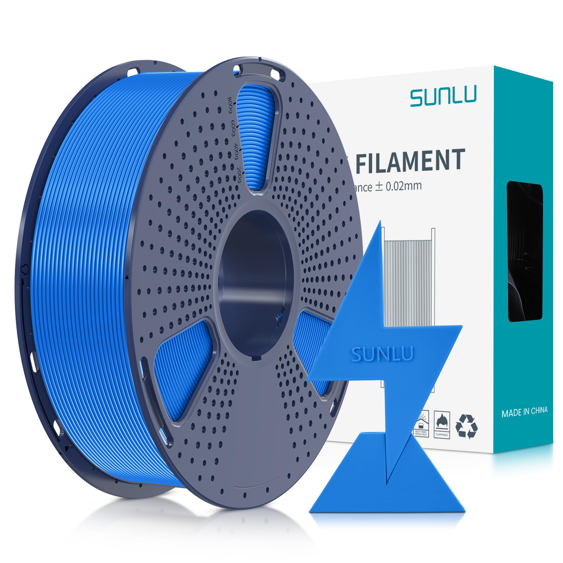 Foto 1 | Filamento Para Impresora 3d Sunlu De Alta Velocidad Pla, 1,75 Mm, 1 Kg, Azul - Venta Internacional.