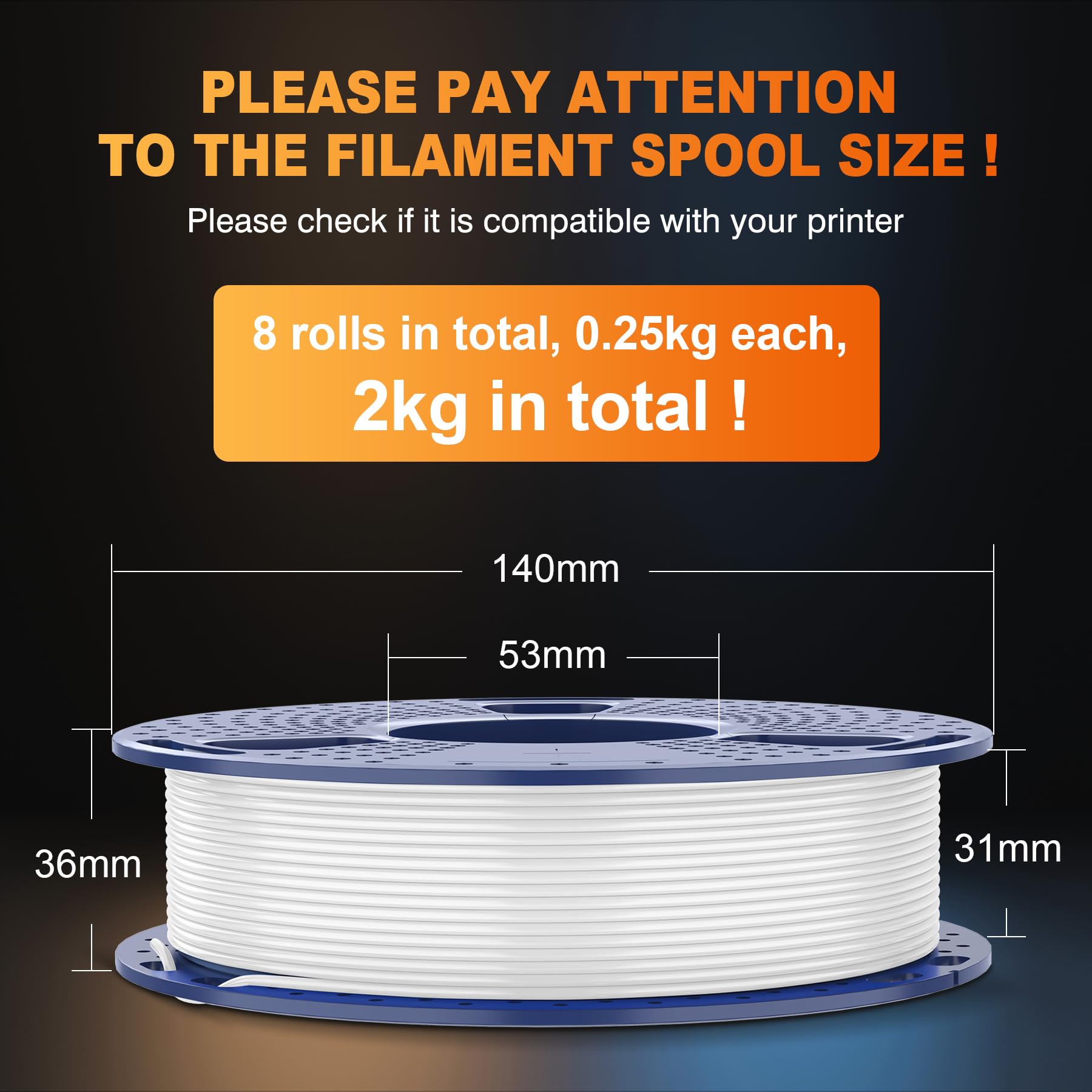 Foto 2 | Paquete De Filamentos Para Impresora 3d Sunlu, Filamento Petg Multicolor De 1,75 Mm, Sellado Individ - Venta Internac