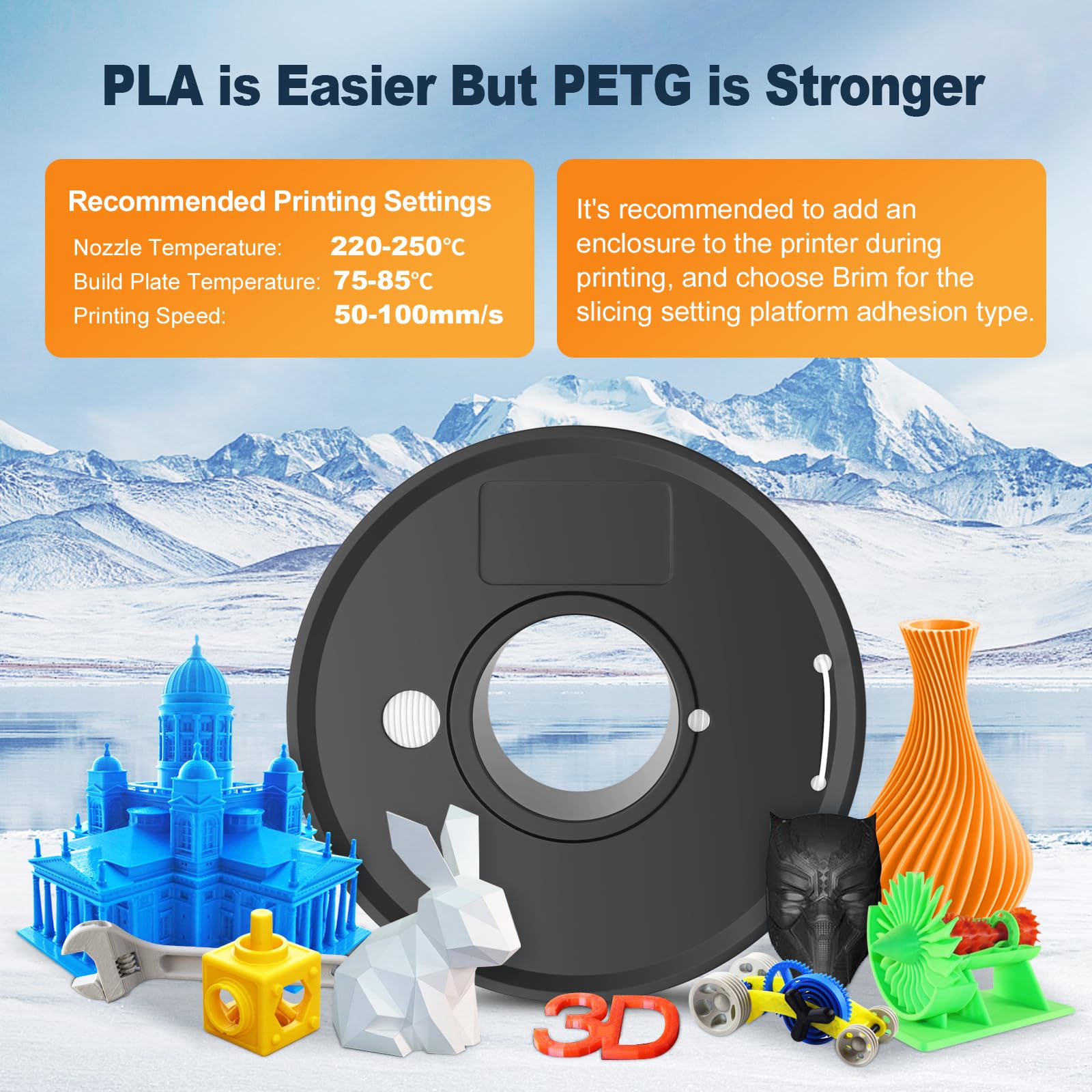 Foto 4 | Paquete De Filamentos Para Impresora 3d Sunlu, Filamento Petg Multicolor De 1,75 Mm, Sellado Individ - Venta Internac