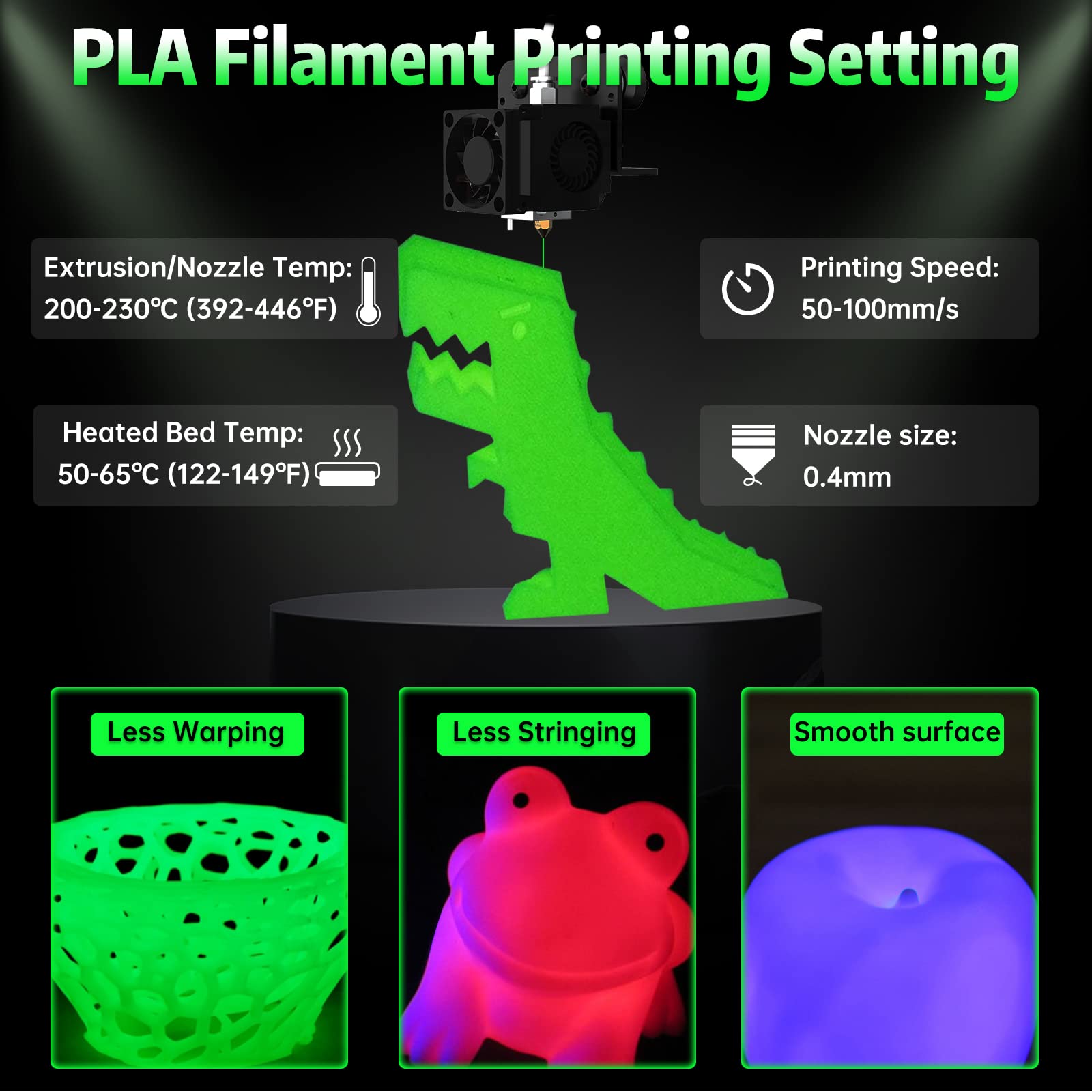 Foto 5 pulgar | Filamento Para Impresora 3d Sunlu Que Brilla En La Oscuridad, Pla, 1,75 Mm, 1 Kg - Venta Internacional.