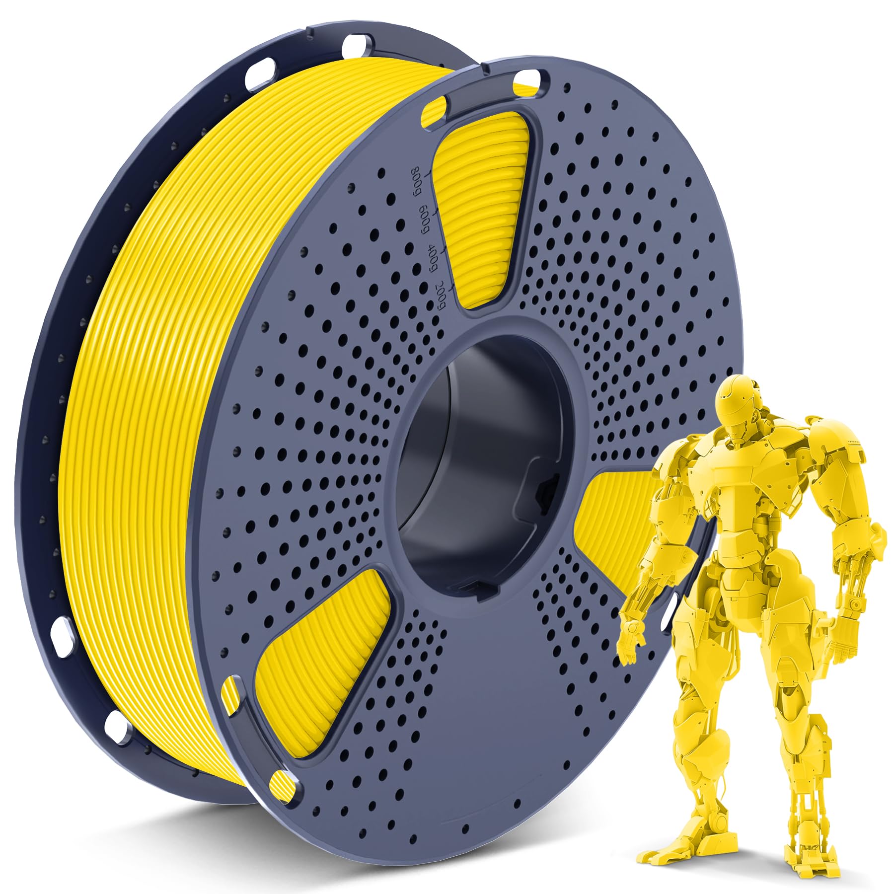 Filamento Para Impresora 3d Sunlu Pla De 1,75 Mm, Bobina De 1 Kg, Color Amarillo - Venta Internacional.