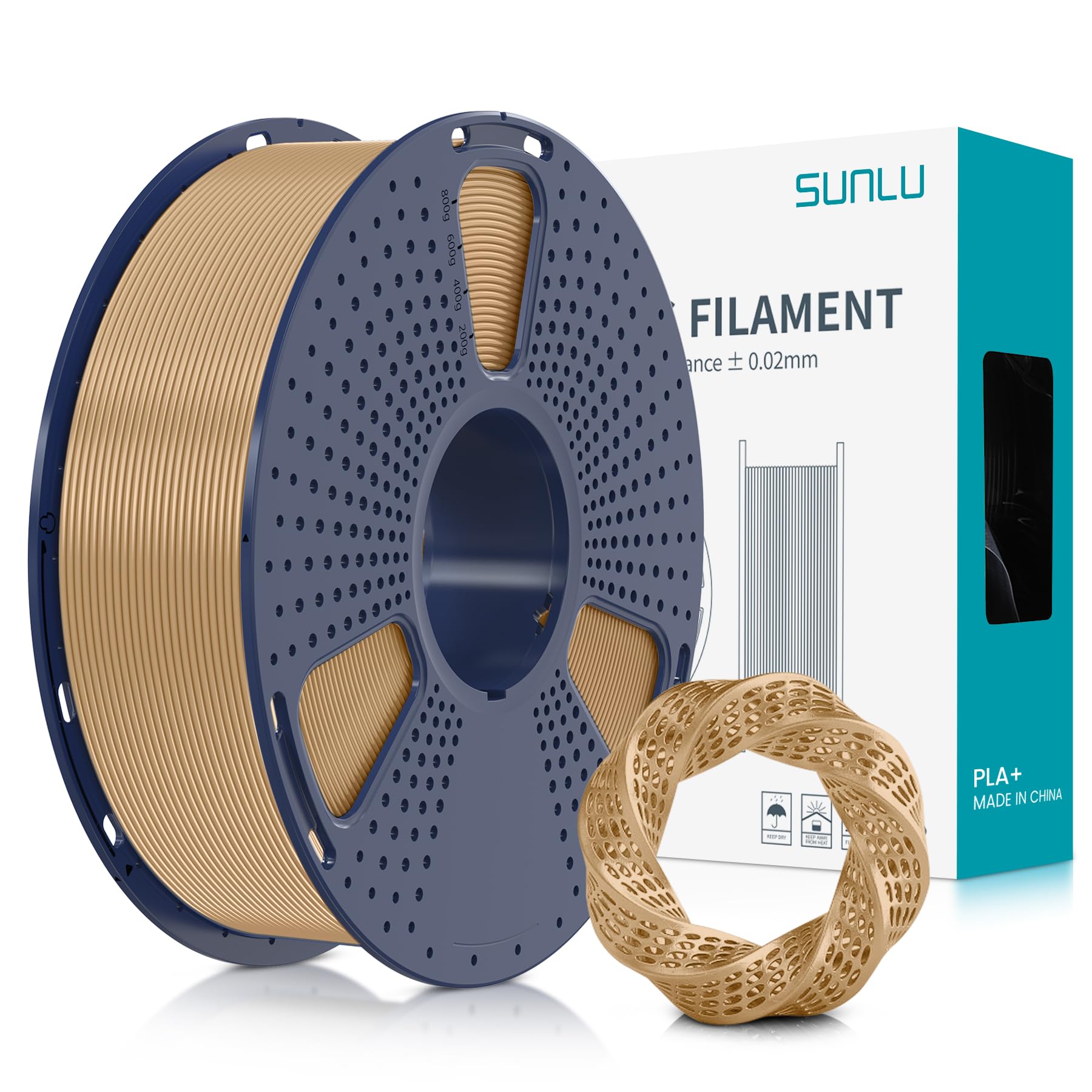 Foto 2 pulgar | Filamento Para Impresora 3d Sunlu Pla Plus, Bobina De 1,75 Mm Y 1 Kg - Venta Internacional.