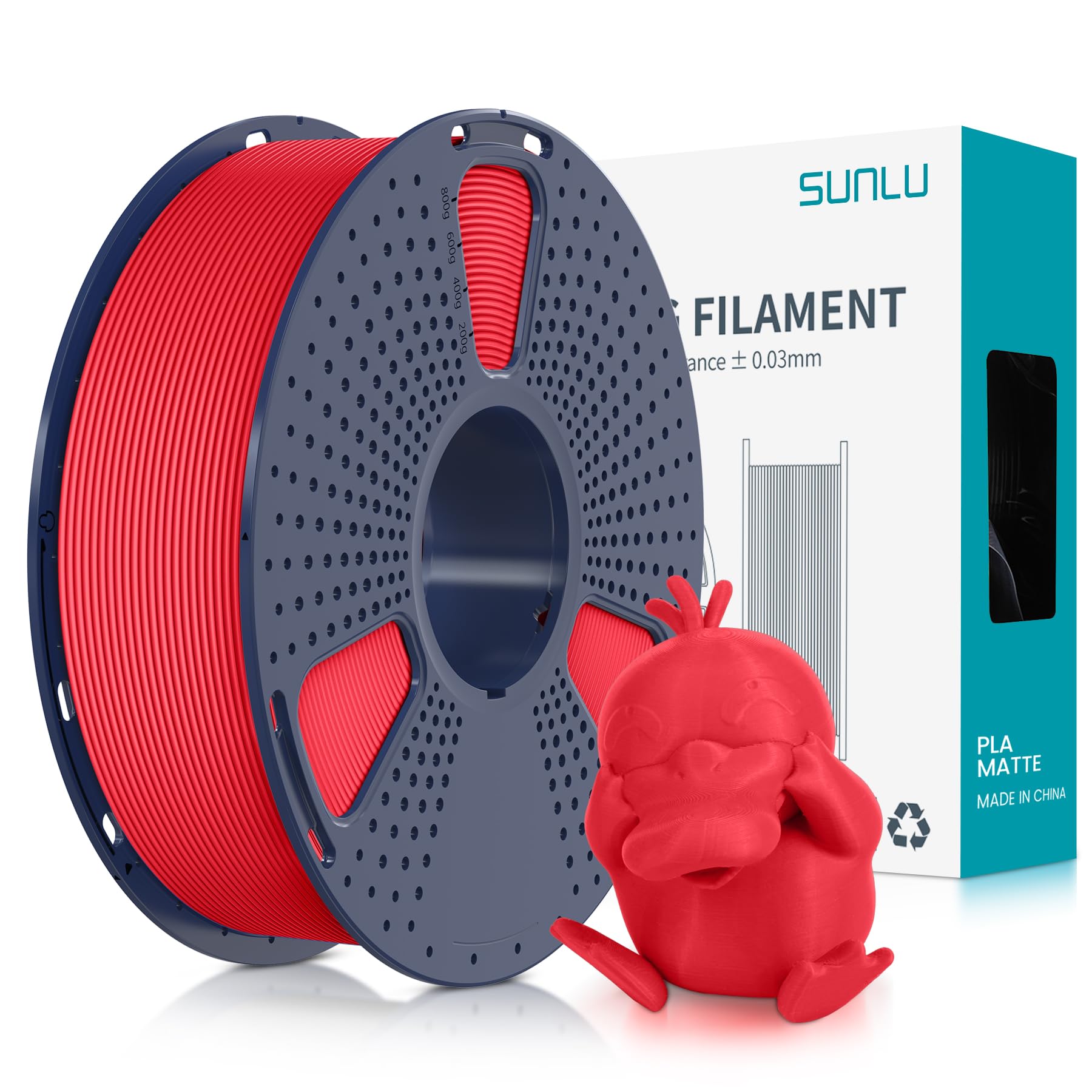 Foto 2 pulgar | Filamento Para Impresora 3d Sunlu Pla Mate De 1,75 Mm, 1 Kg - Venta Internacional.