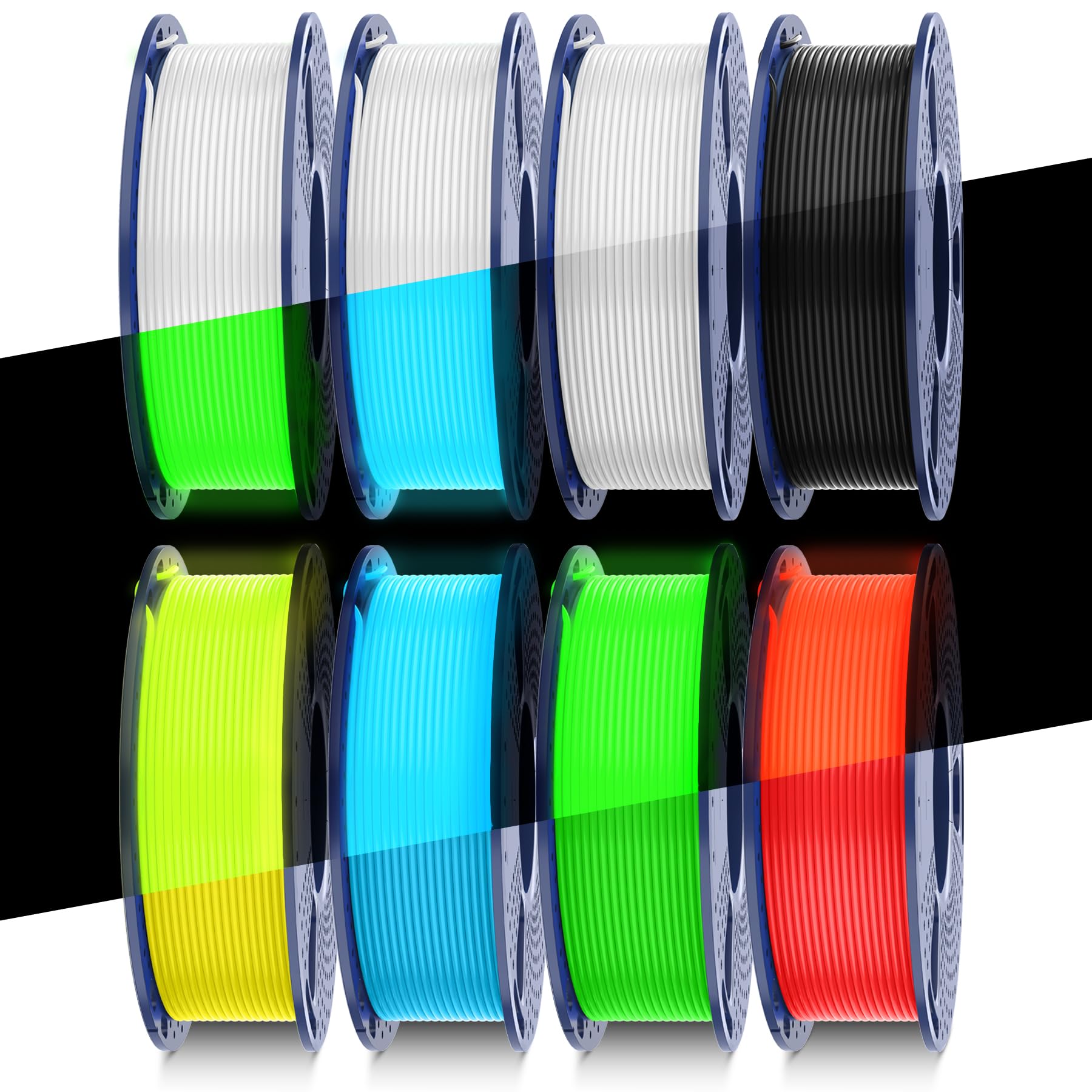 Foto 1 | Filamento Para Impresora 3d Sunlu Que Brilla En La Oscuridad, Pla, 1,75 Mm, 250 G, 8 Unidades - Venta Internacional.