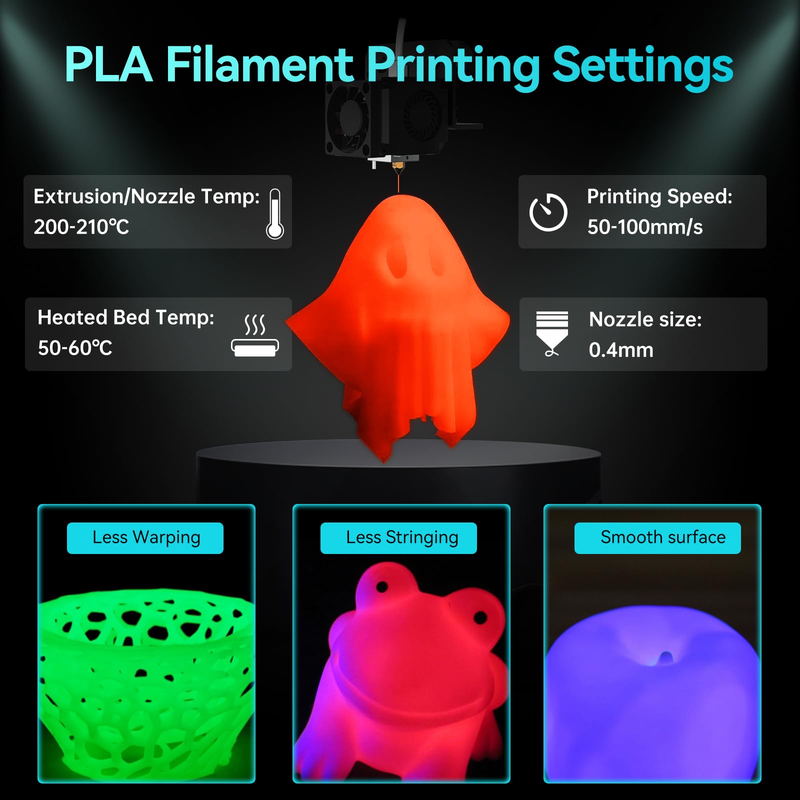Foto 6 pulgar | Filamento Para Impresora 3d Sunlu Que Brilla En La Oscuridad, Pla, 1,75 Mm, 250 G, 8 Unidades - Venta Internacional.