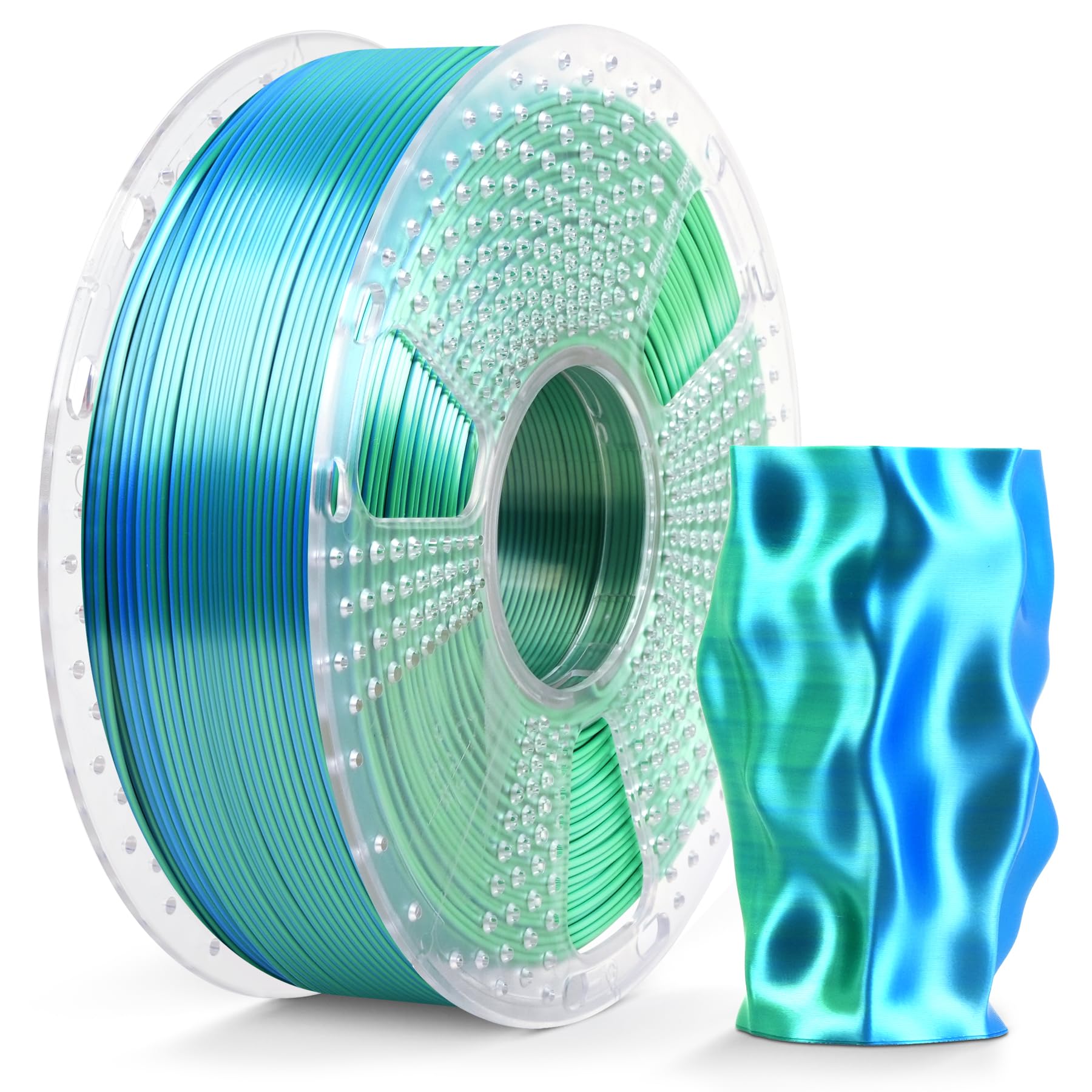 Filamento Para Impresora 3d Sunlu Silk, Doble Color, Pla, 1,75 Mm, 1 Kg - Venta Internacional.