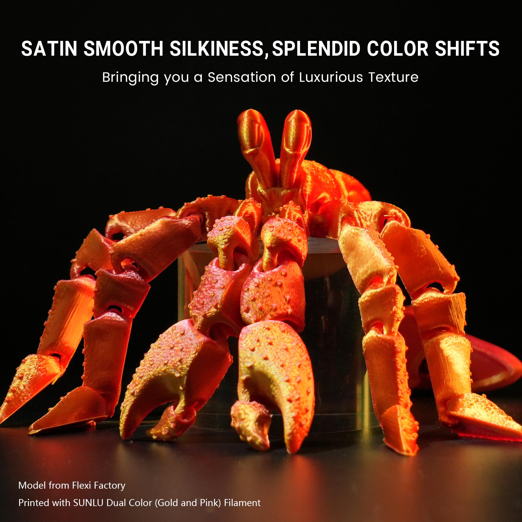 Foto 3 pulgar | Filamento Para Impresora 3d Sunlu Silk, Doble Color, Pla, 1,75 Mm, 1 Kg - Venta Internacional.