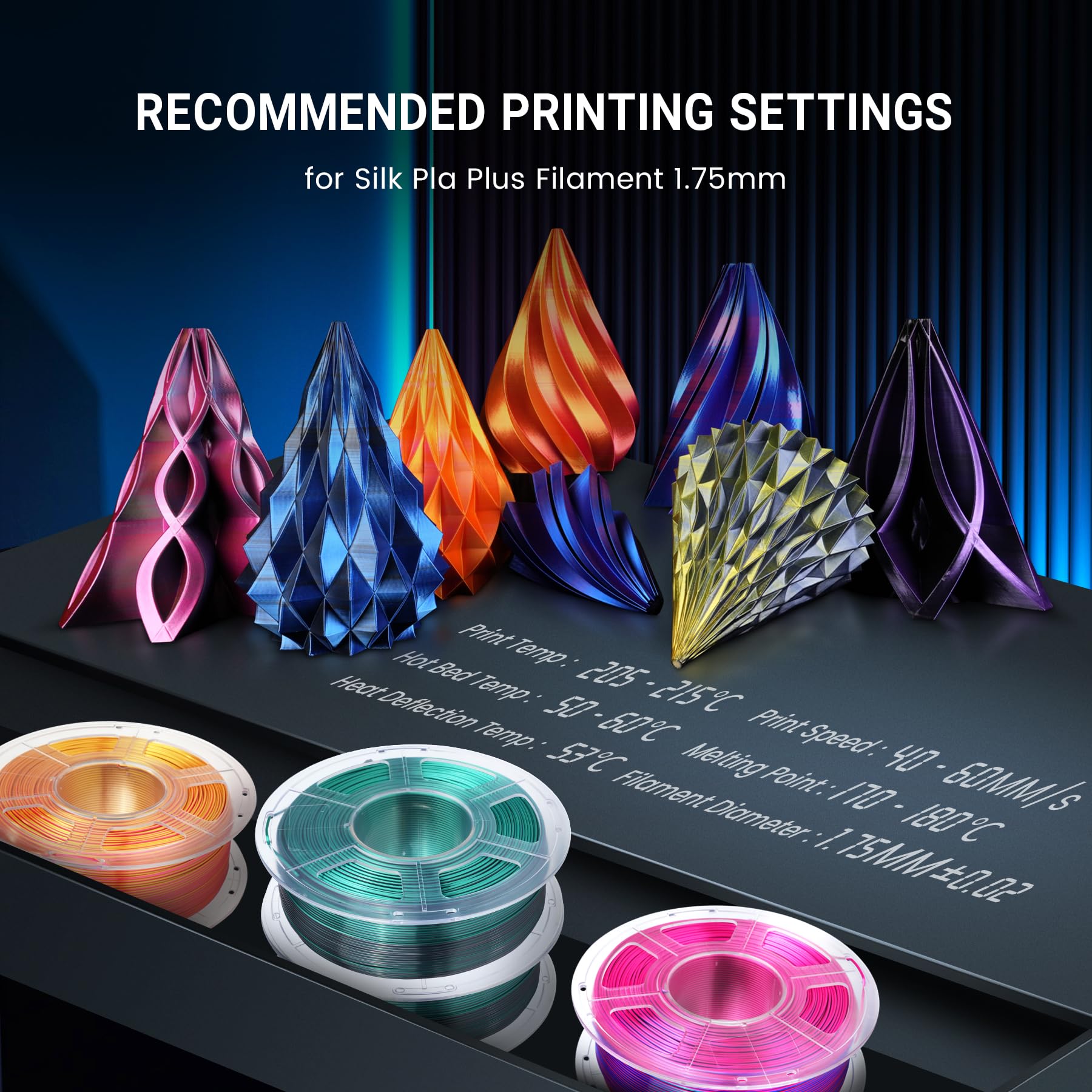 Foto 7 | Filamento Para Impresora 3d Sunlu Silk, Doble Color, Pla, 1,75 Mm, 1 Kg - Venta Internacional.