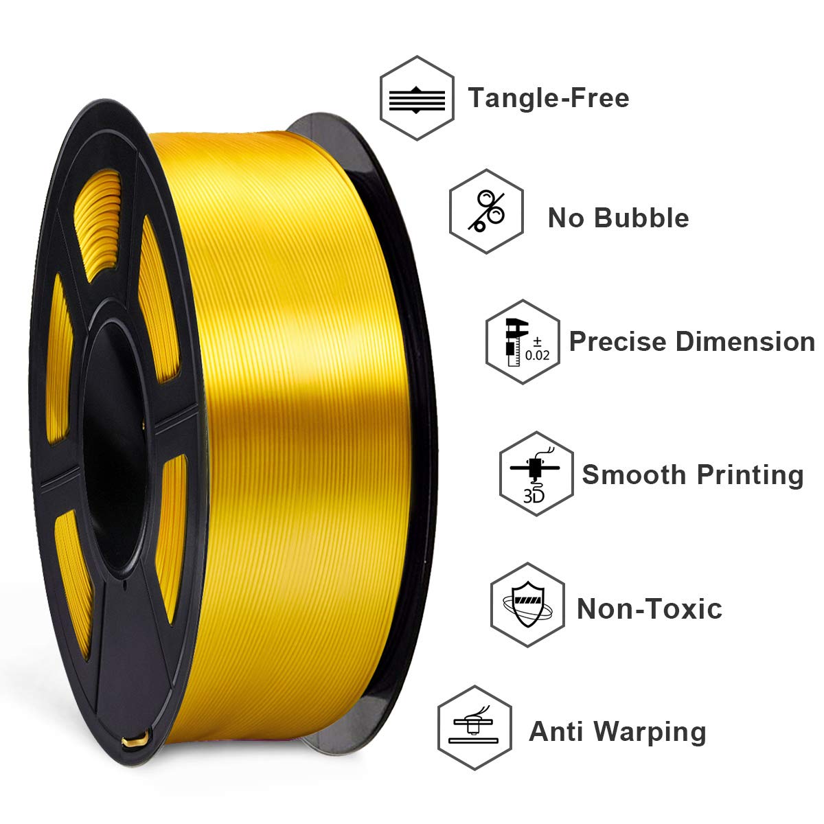 Foto 4 pulgar | Filamento Para Impresora 3d Sunlu Silk Pla, Bobina De 1,75 Mm Y 1 Kg - Venta Internacional.
