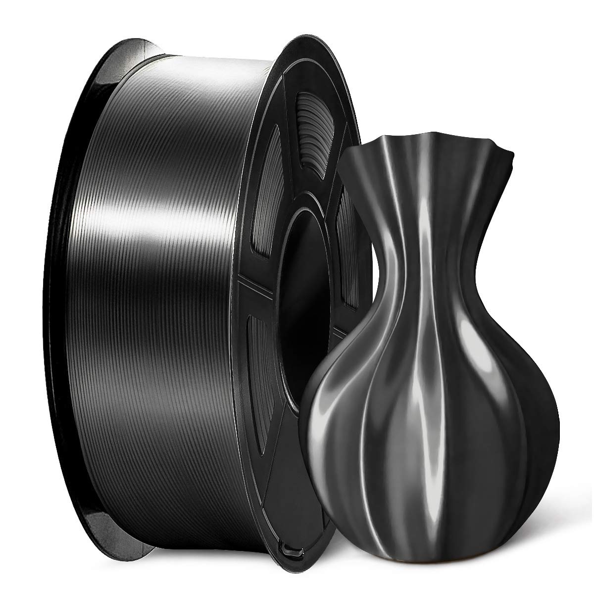 Foto 1 | Filamento Para Impresora 3d Sunlu Shiny Silk Pla, 1,75 Mm, 1 Kg, Negro - Venta Internacional.