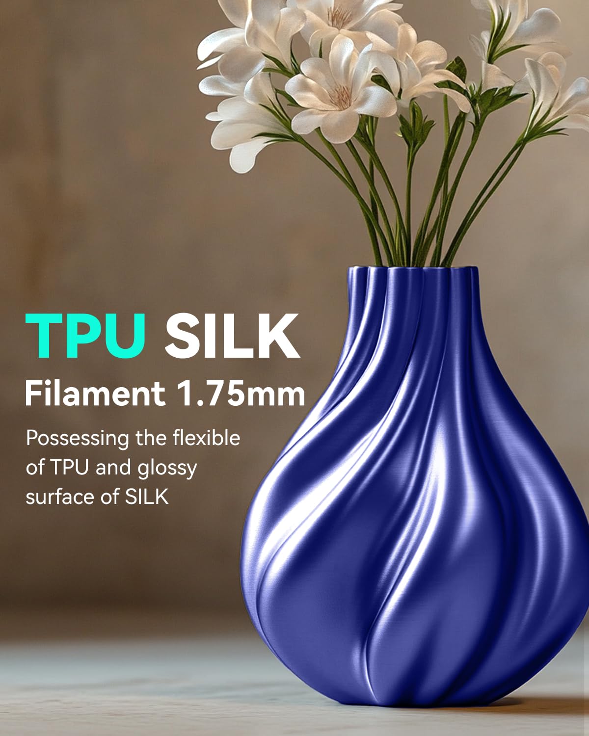 Foto 4 pulgar | Filamento De Impresora 3d Sunlu Tpu-silk, Filamento De Tpu De 98 A, 1,75 Mm, Filamento De Tpu Con Su - Venta Internac