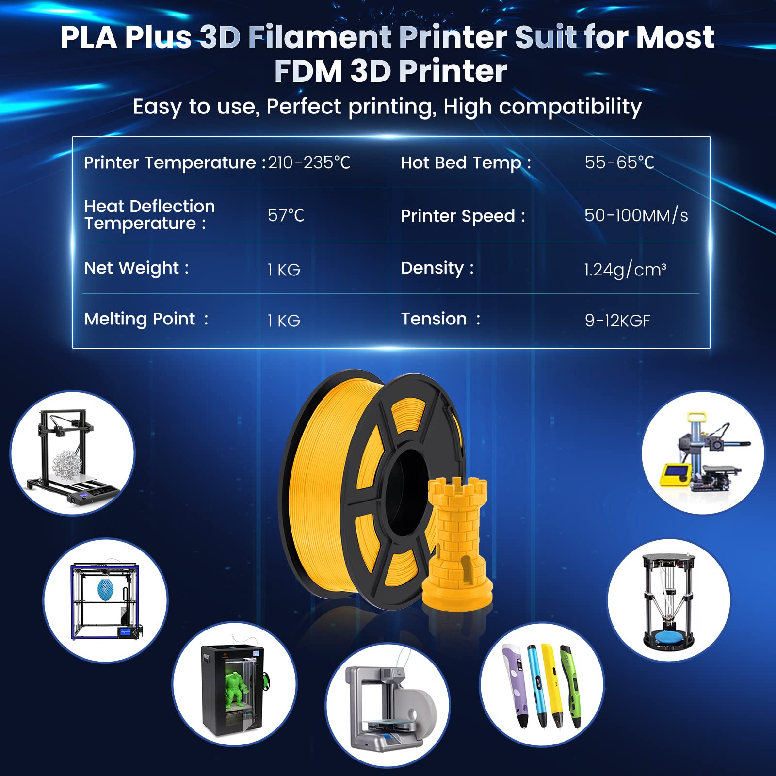 Foto 7 pulgar | Filamento para Impresora 3d Sunlu Pla Plus- Venta Internacional