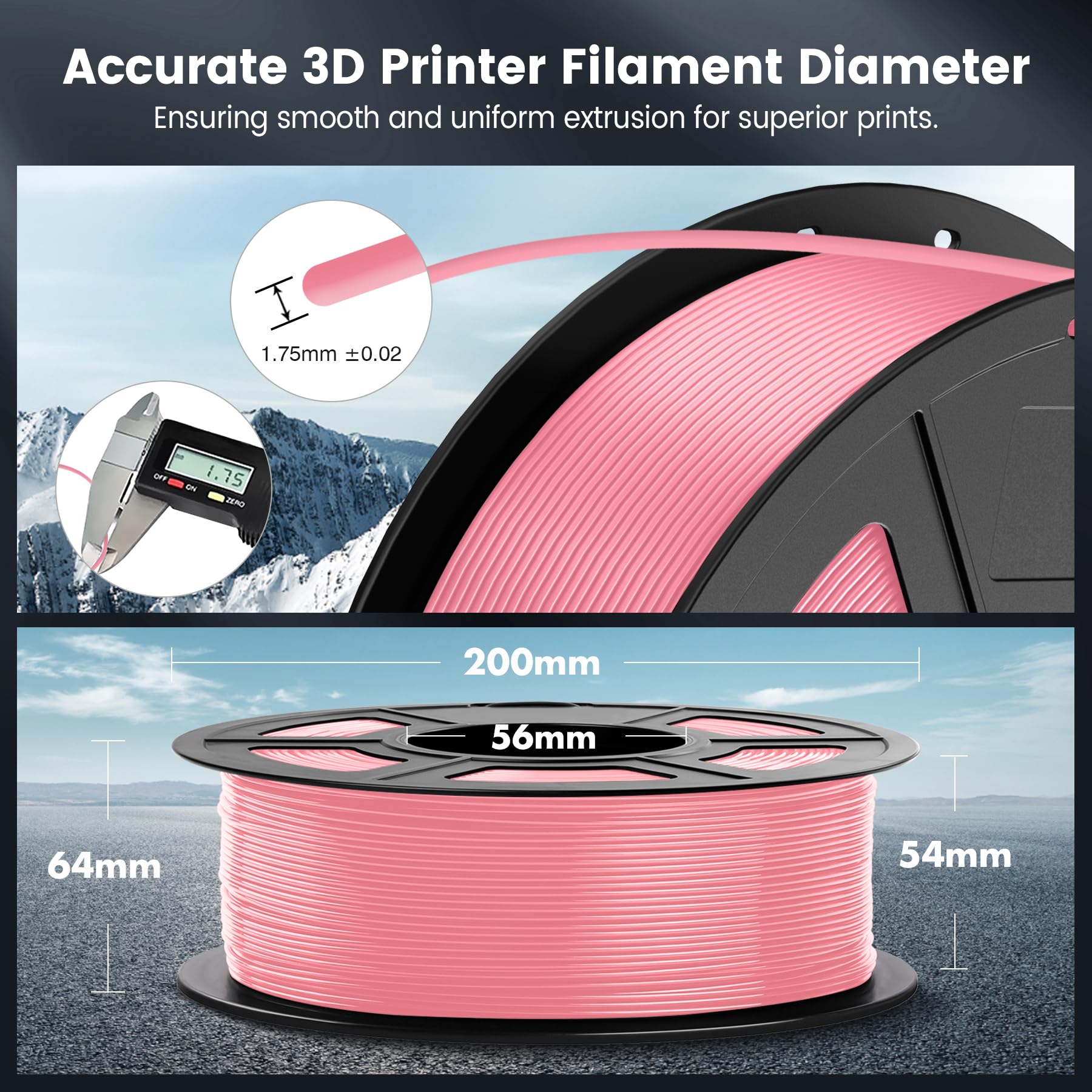 Foto 6 pulgar | Filamento para Impresora 3D Sunlu Rosa 1.75 mm-Venta Internacional