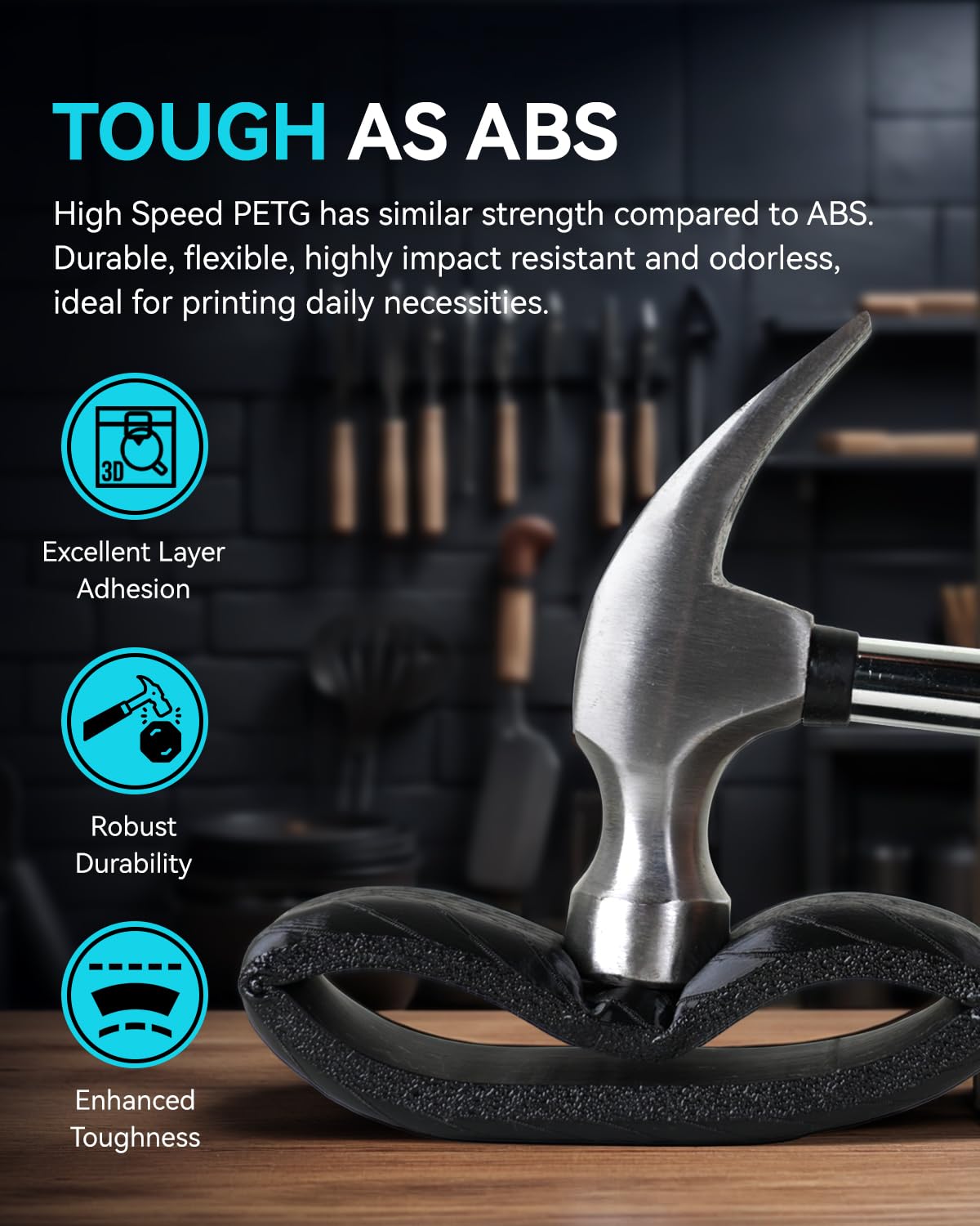Foto 4 pulgar | Filamento para Impresora 3D Sunlu Negra 1.75 mm-Venta Internacional