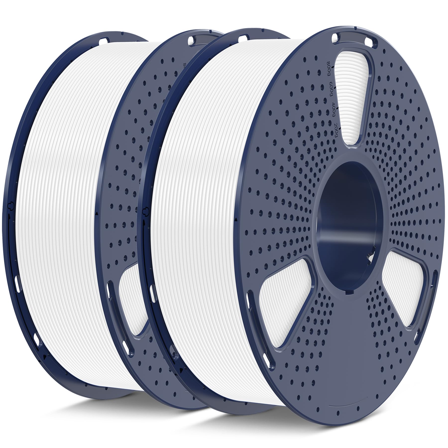 Foto 1 | Filamento Para Impresora 3d Sunlu Pla De 1,75 Mm, 2 Kg (1 Kg/bobina), Blanco - Venta Internacional.
