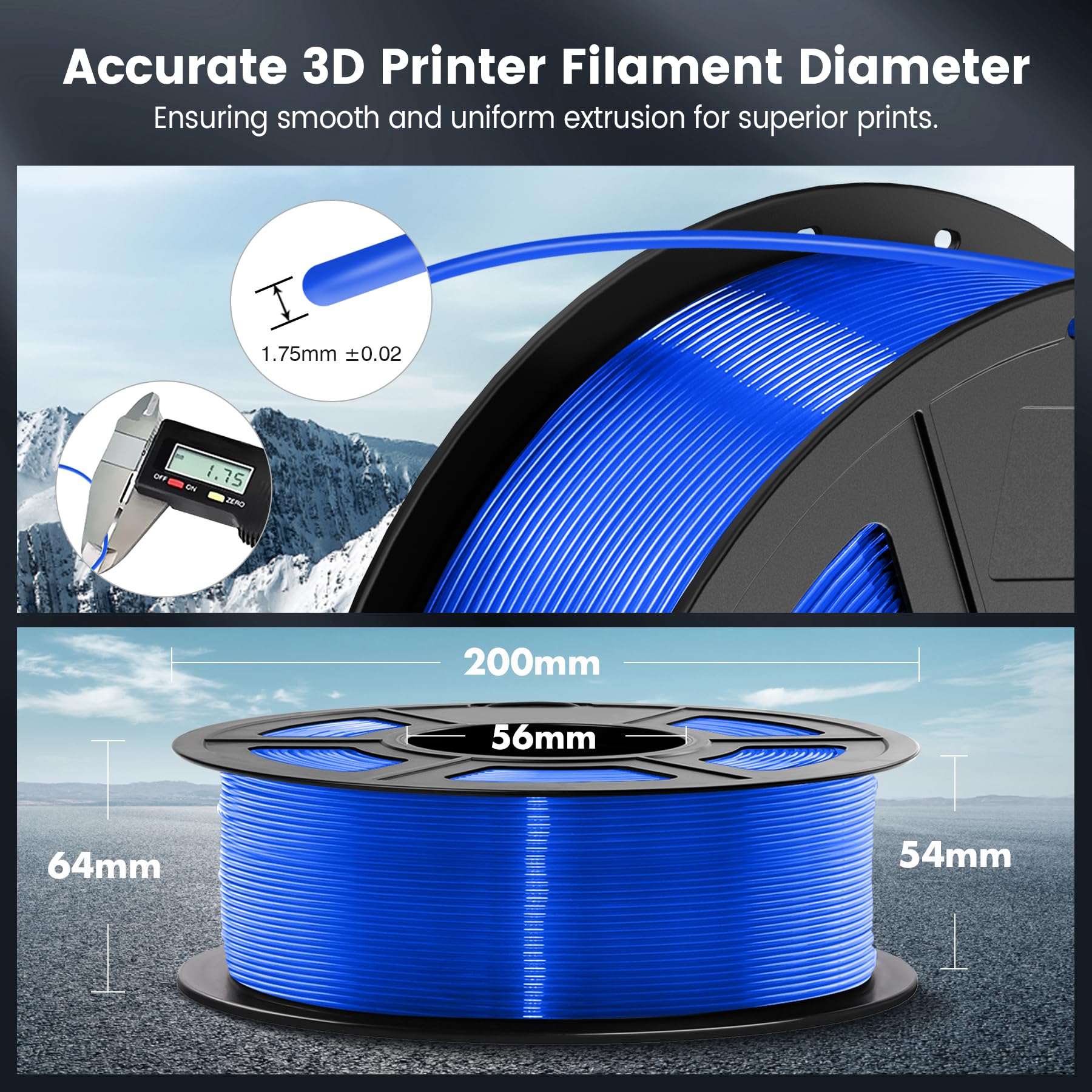 Foto 6 pulgar | Filamento de Impresora 3D Sunlu Azul 1.75 mm-Venta Internacional