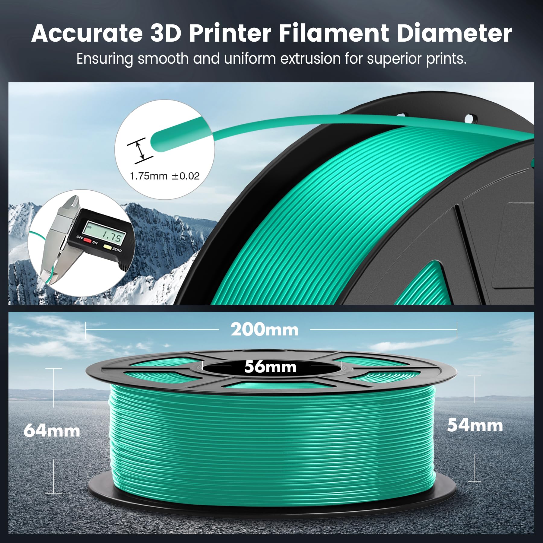 Foto 6 pulgar | Filamento Para Impresora 3d Sunlu Pla De 1,75 Mm, Bobina De 1 Kg, Verde Hierba - Venta Internacional.