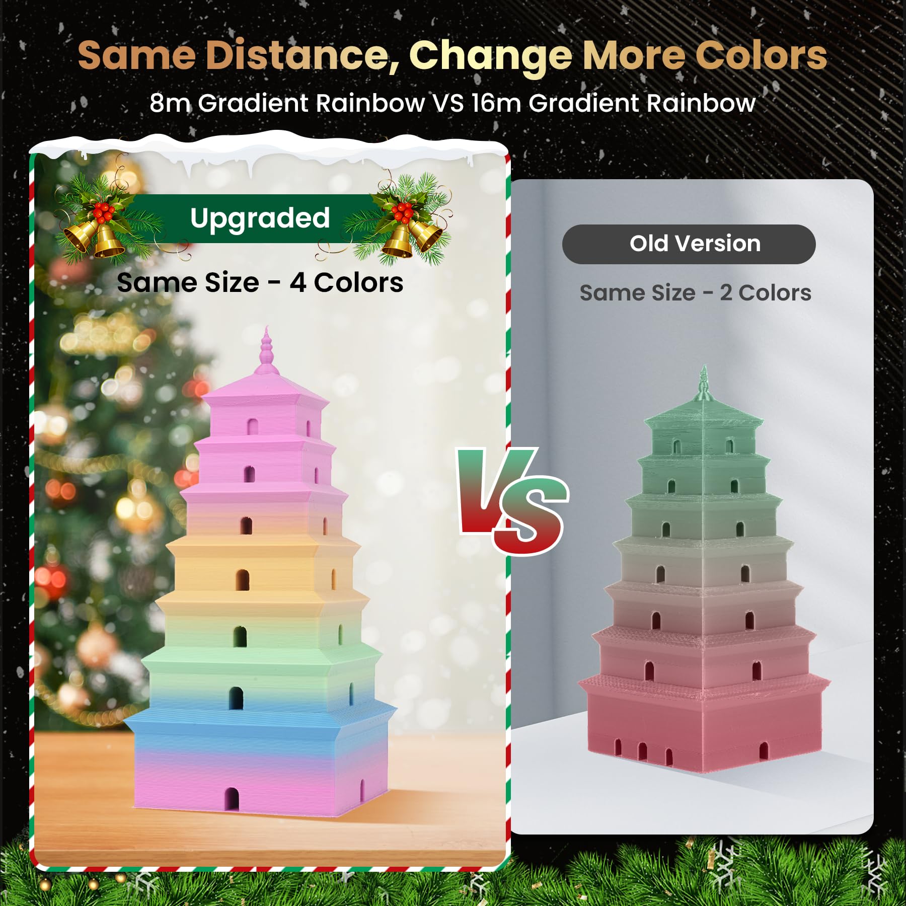 Foto 3 | Filamento Para Impresora 3d Sunlu Silk Rainbow Pla+, 1 Kg, 1,75 Mm - Venta Internacional.